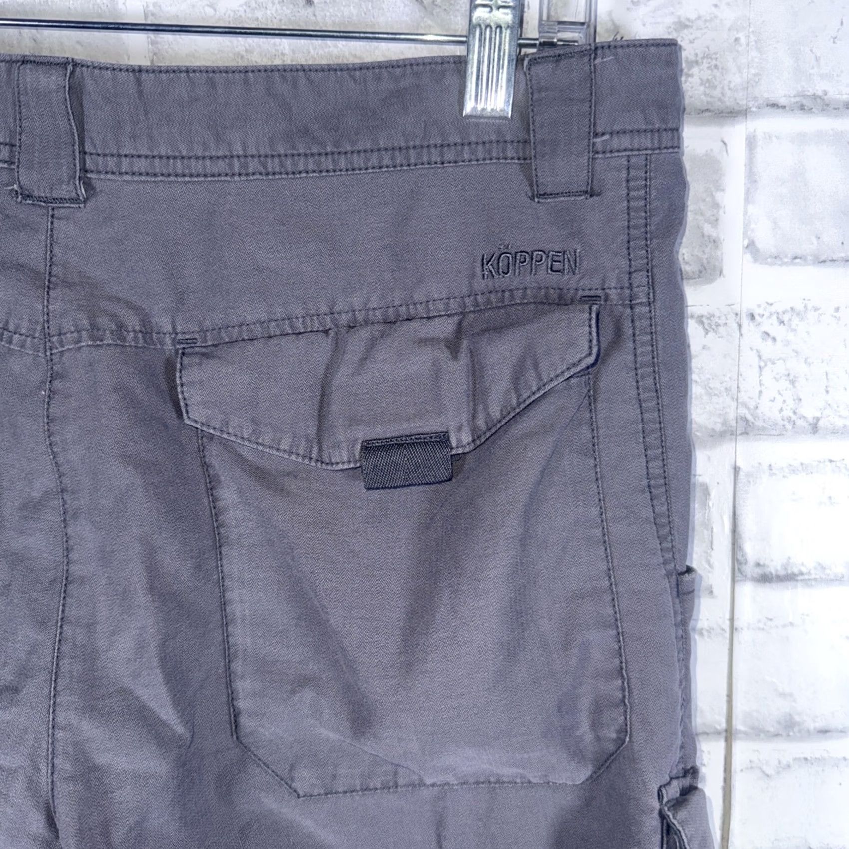 Vintage Köppen Pants Cargo Hiking Gray Mens 34x31 Size Size US 34 / EU 50 - 4 Thumbnail