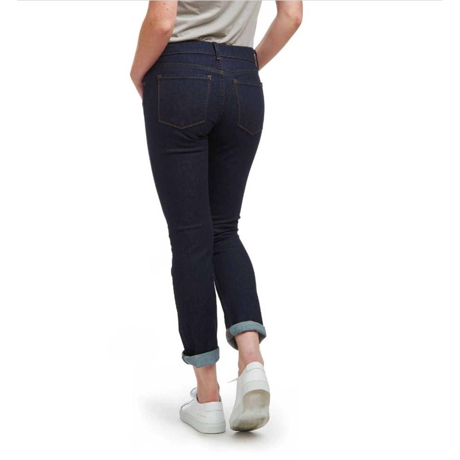 Mott & Bow Mott & Bow SLIM BOYFRIEND RIDGE JEANS Dark WAsh 30 Length 30 Size 30" / US 8 / IT 44 - 2 Thumbnail