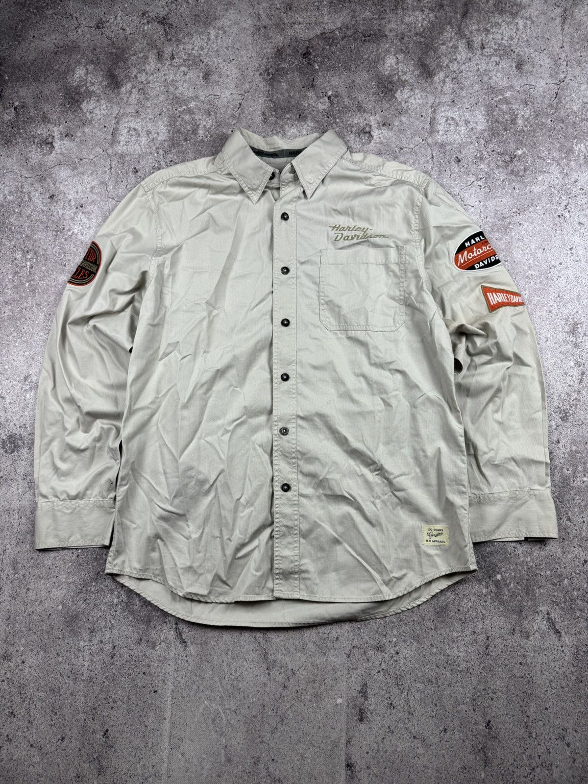 Harley Davidson Harley Davidson Motorcycles big logo Y2K Shirt long Sleeve Size US L / EU 52-54 / 3 - 5 Thumbnail