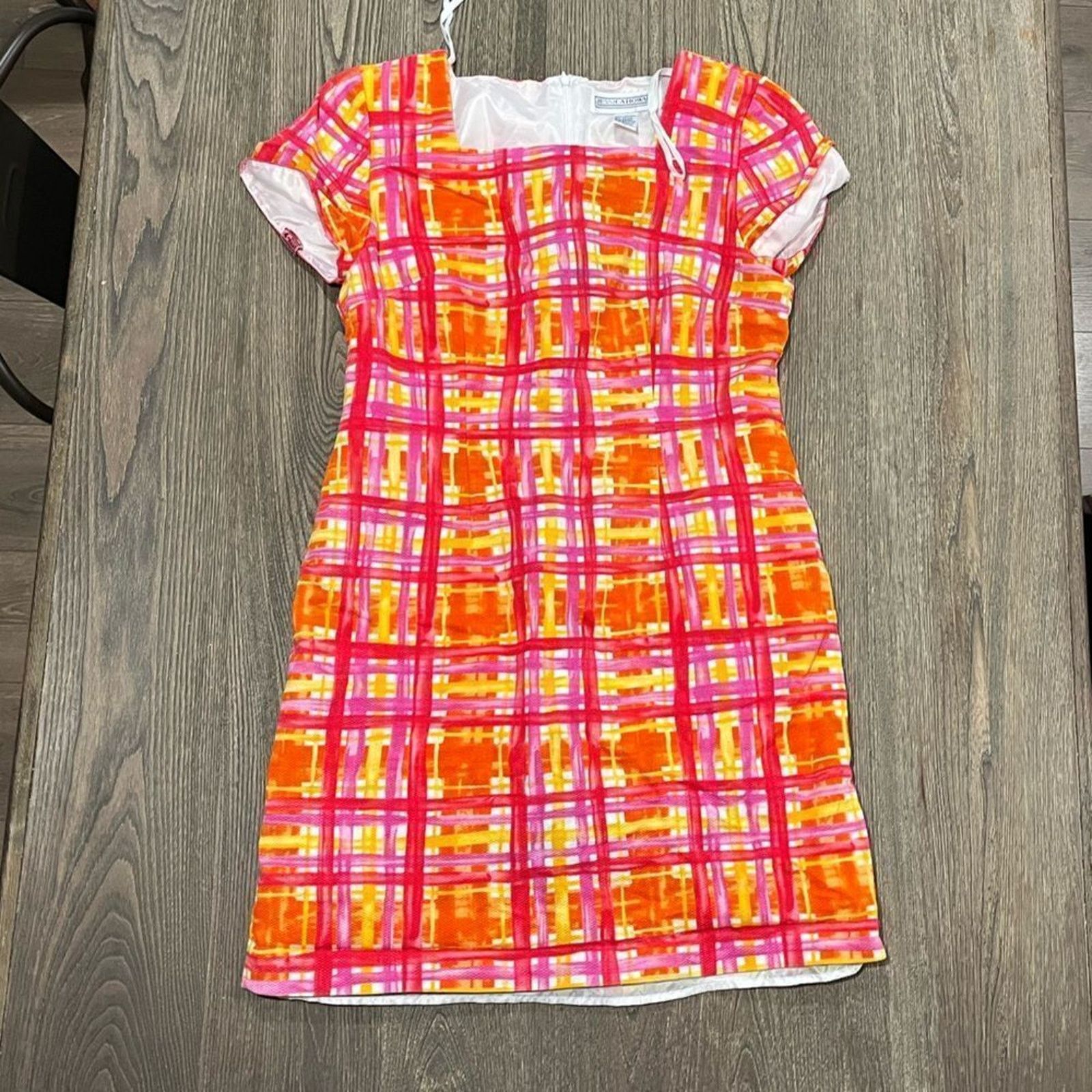 Vintage Jessica Howard Womens Shift Dress Knee Length Cap Sleeve 12 Size XL / US 12-14 / IT 48-50 - 1 Thumbnail