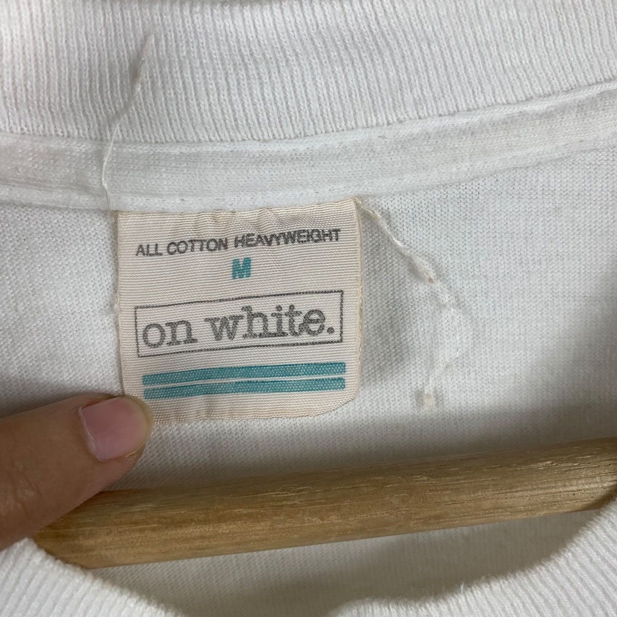 Vintage Vintage 1994 ON WHITE NEW YORK Pastel Artwork Tee Shirt Top Size M / US 6-8 / IT 42-44 - 7 Thumbnail