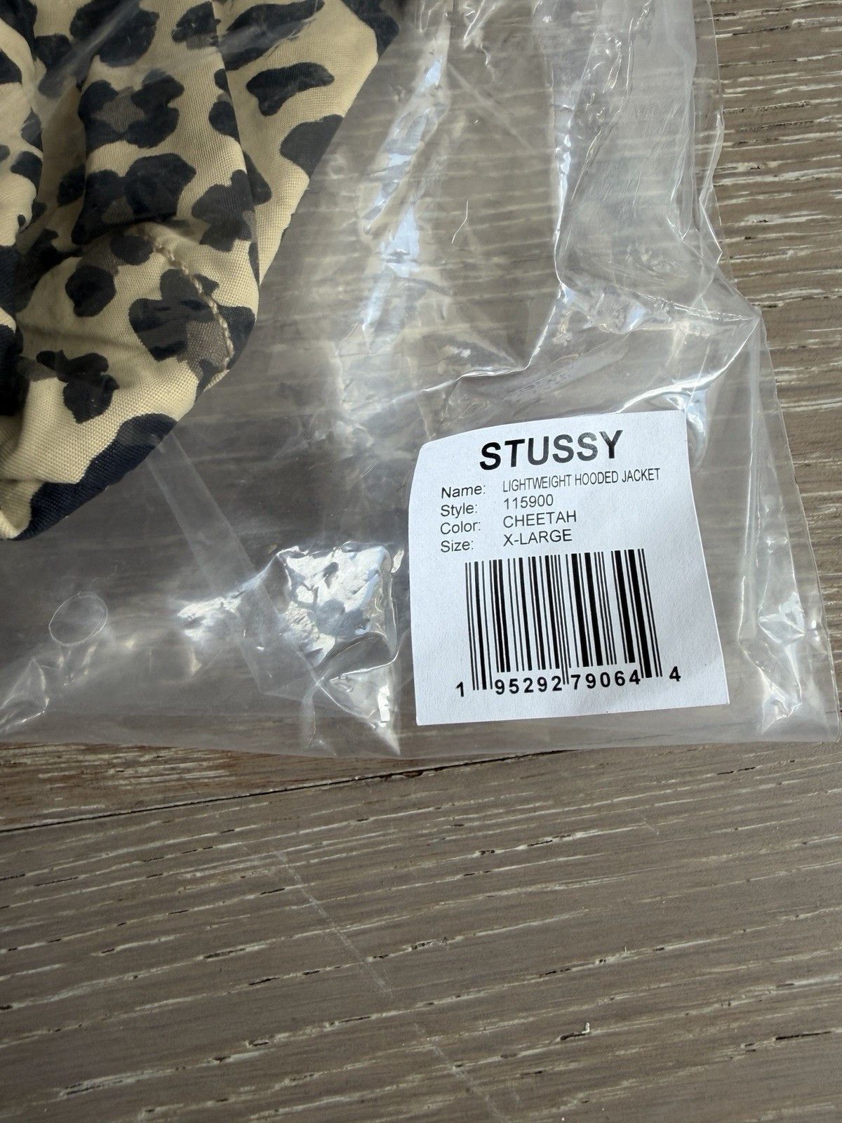 Stussy XL STUSSY Lightweight Hooded Jacket Cheetah Nylon Zip Up Size US XL / EU 56 / 4 - 2 Thumbnail