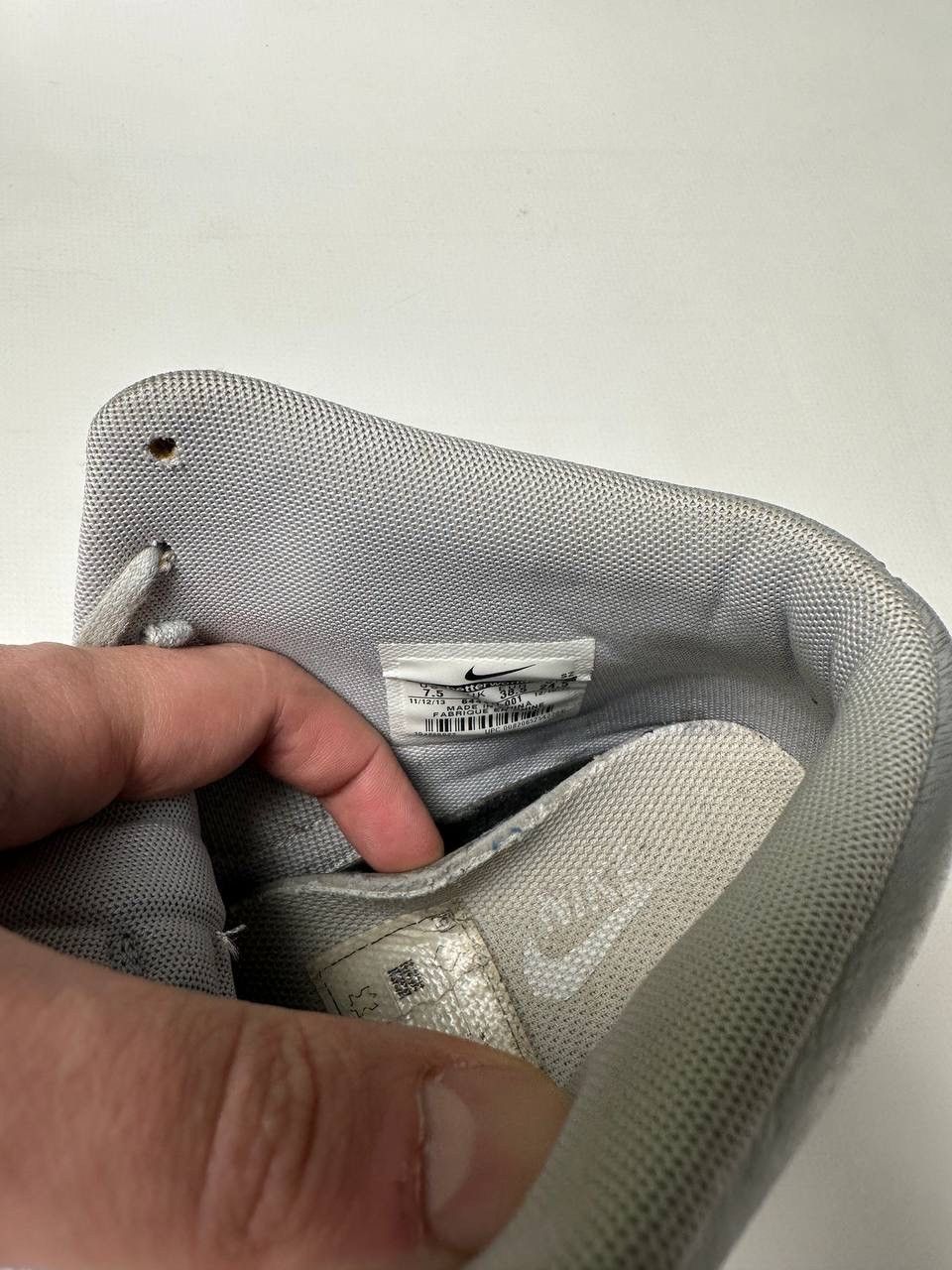 Nike 🔥Nike Dunk Sky Hi Cut Out Silver Sneakers Size US 8.5 / IT 38.5 - 11 Thumbnail