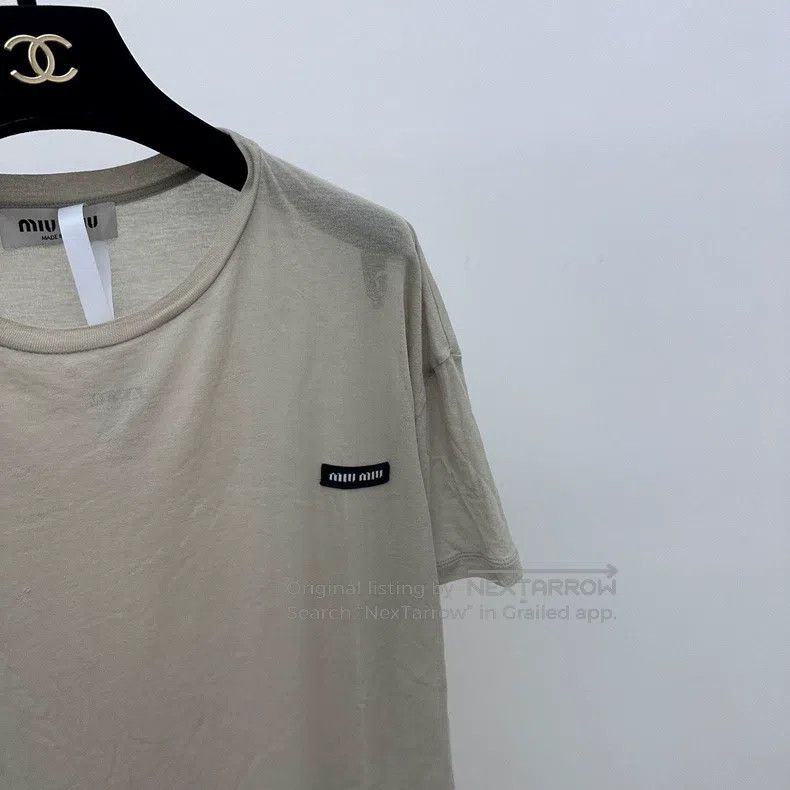 Miu Miu Miu Miu Size s Black label t-shirt Size S / US 4 / IT 40 - 3 Thumbnail