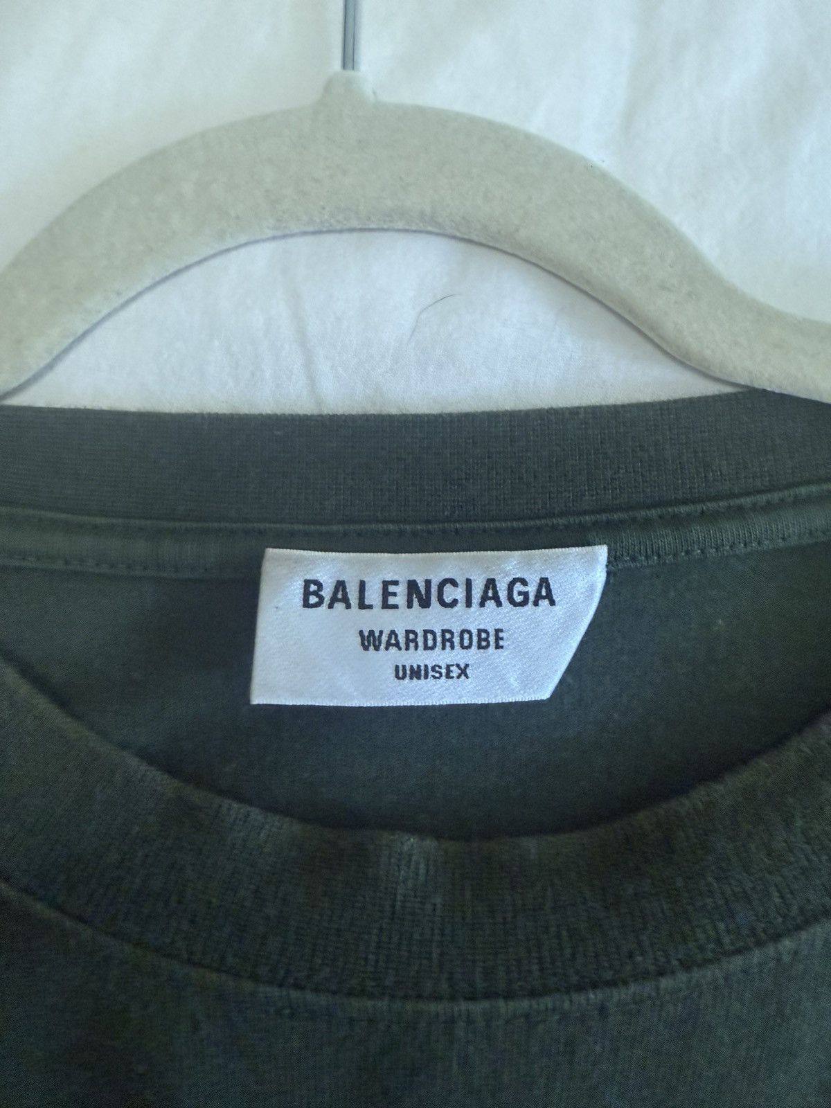 Balenciaga Balenciaga Unisex Dark Green Tee Size US XL / EU 56 / 4 - 3 Thumbnail