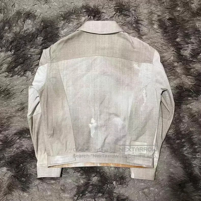 Fendi Fendi SS23 Full Abstract Printed Denim Jacket, Beige Size US M / EU 48-50 / 2 - 2 Thumbnail