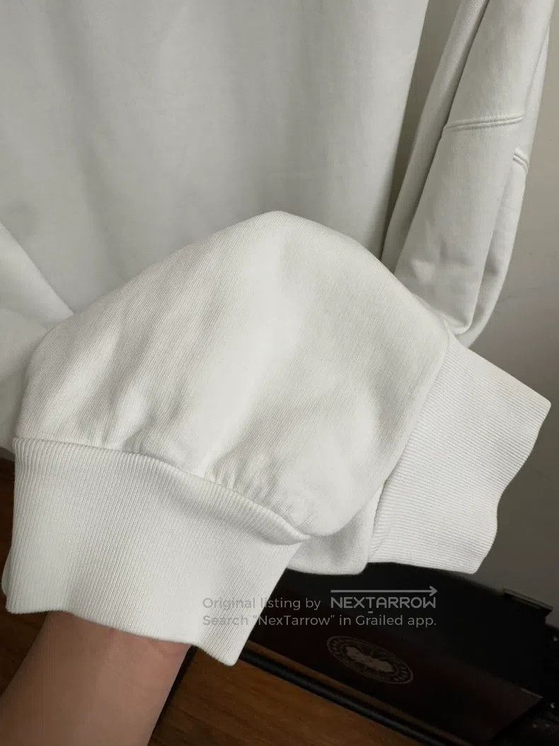 Balenciaga Balenciaga Plain White Hooded Sweatshirt Jacket with Diamo Size US M / EU 48-50 / 2 - 7 Thumbnail