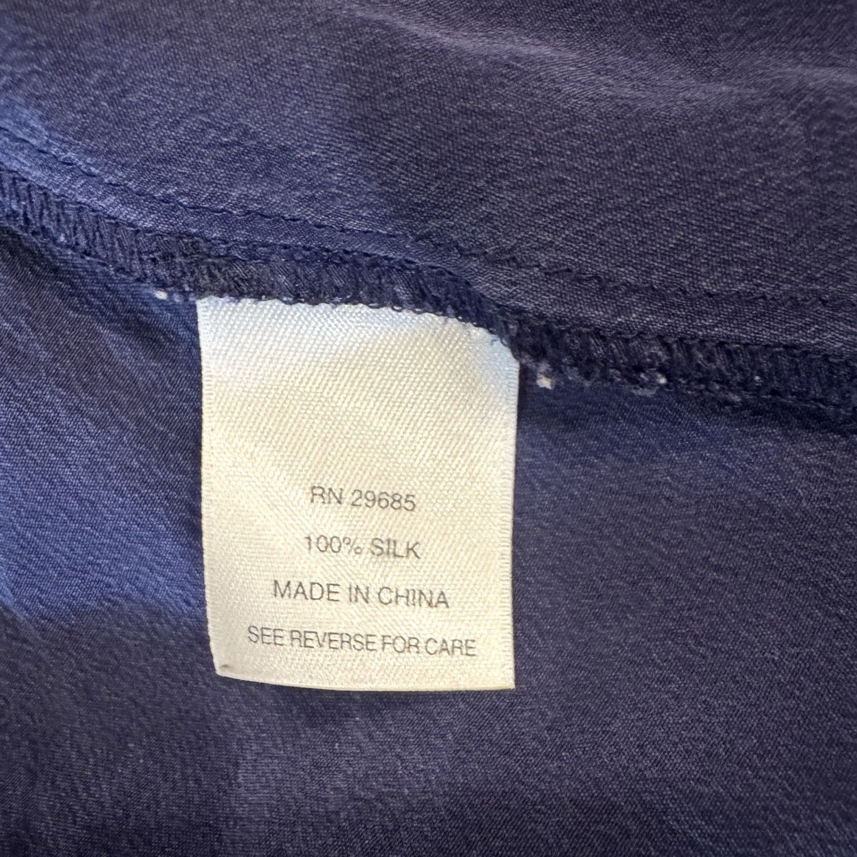 Pendleton Pendleton Silk Sleeveless Blouse Navy Blue Tie Neck Button-Up Collared Women 6 Classic Size M / US 6-8 / IT 42-44 - 3 Thumbnail