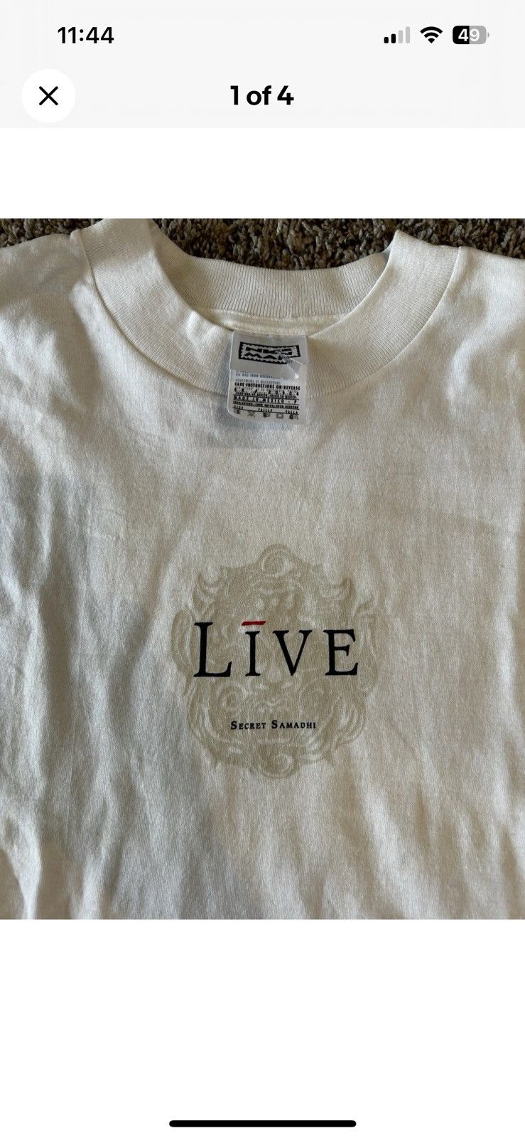 Vintage 1997 live secret samadhi tour band T large Size US L / EU 52-54 / 3 - 1 Thumbnail