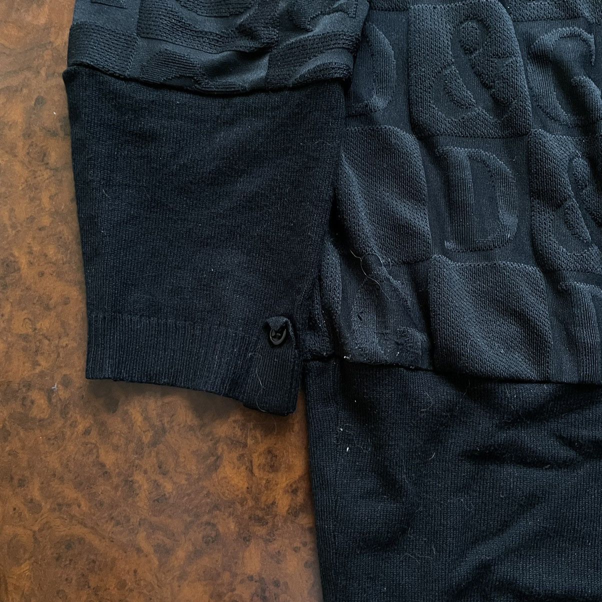 If Six Was Nine × Vintage Retro 90s dolce Gabbana Monogramm sweater cardigan old money Size M / US 6-8 / IT 42-44 - 6 Thumbnail