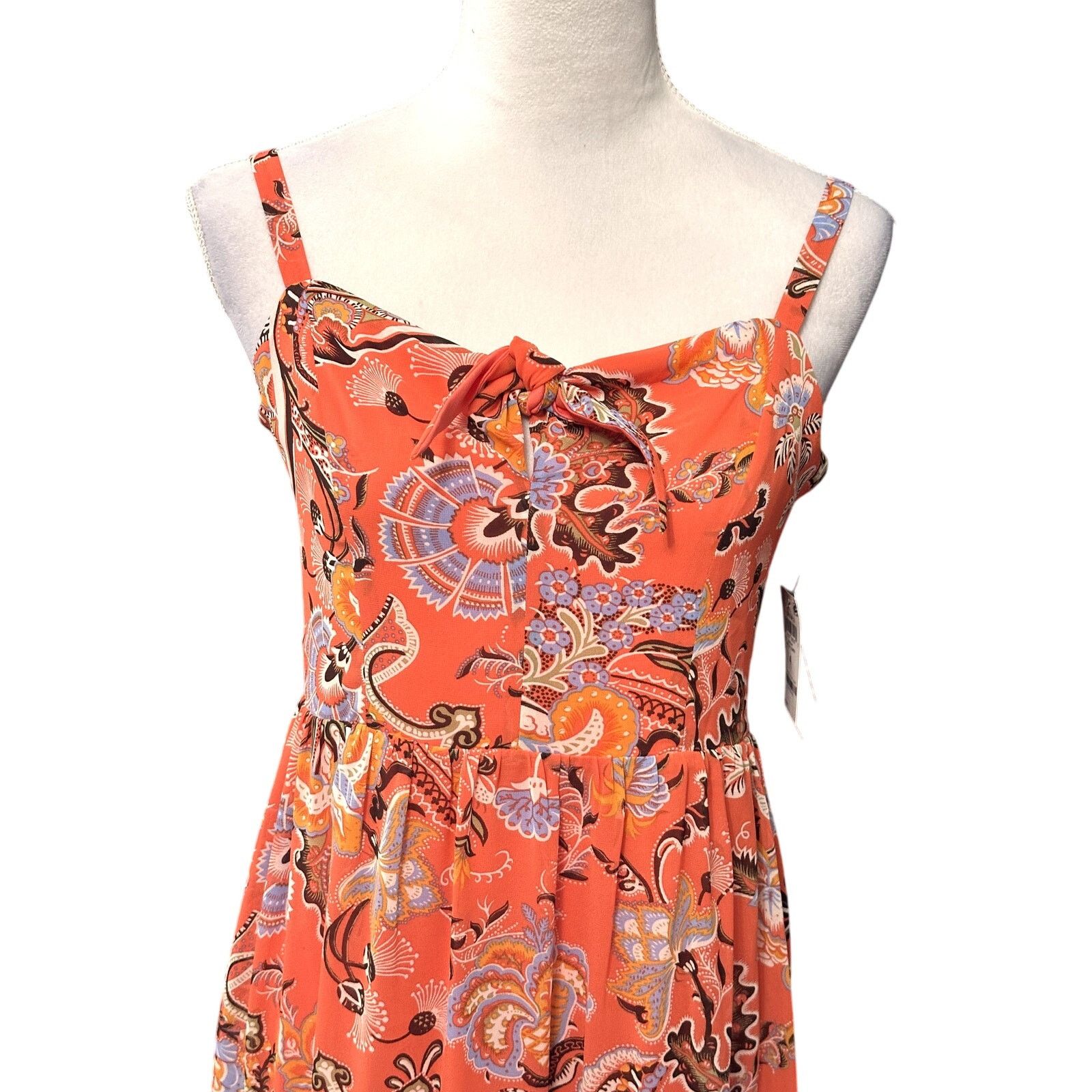 Other INC Tiered Maxi Sleeveless Floral Sundress Pink Womens 4 NWT Size S / US 4 / IT 40 - 3 Thumbnail