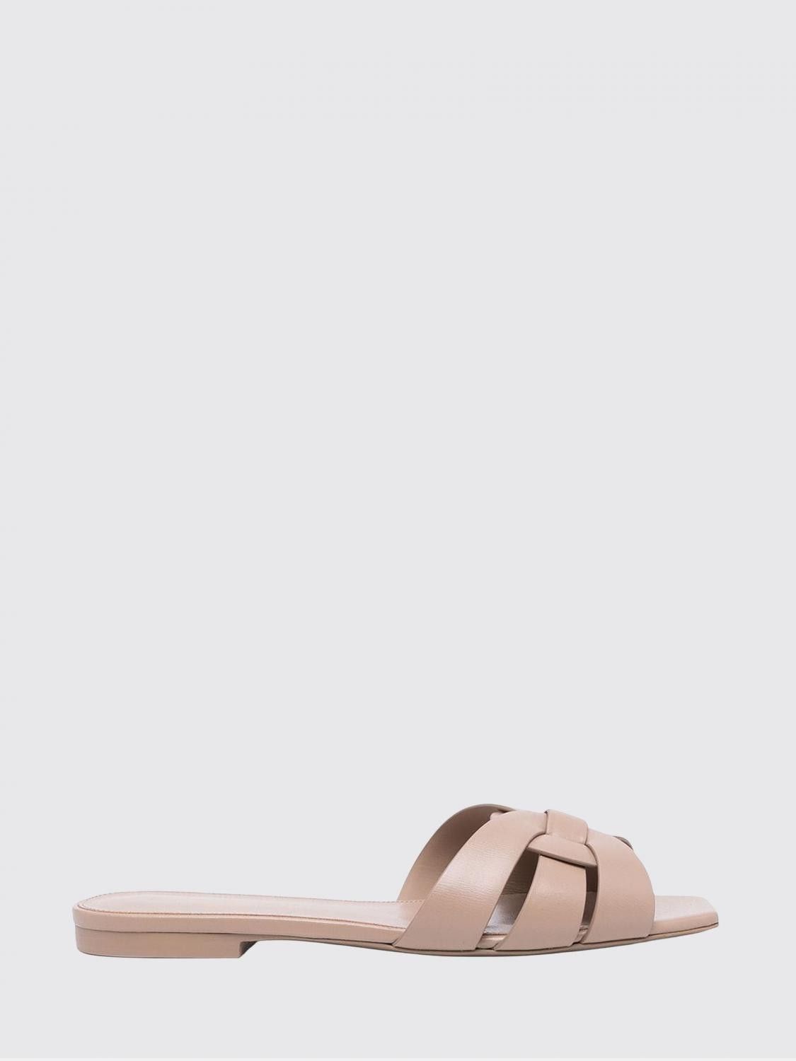 Saint Laurent Paris Saint Laurent Heeled Sandal Woman Beige Size US 9.5 / IT 39.5 - 1 Thumbnail