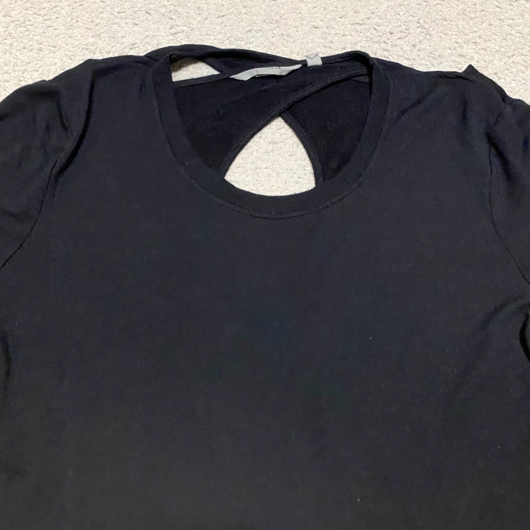 Athleta Athleta Sweatshirt Women M Black Solid Crew Neck Pullover Lightweight, Stretch, Breathable Activewear Yoga 1736 Size M / US 6-8 / IT 42-44 - 6 Thumbnail