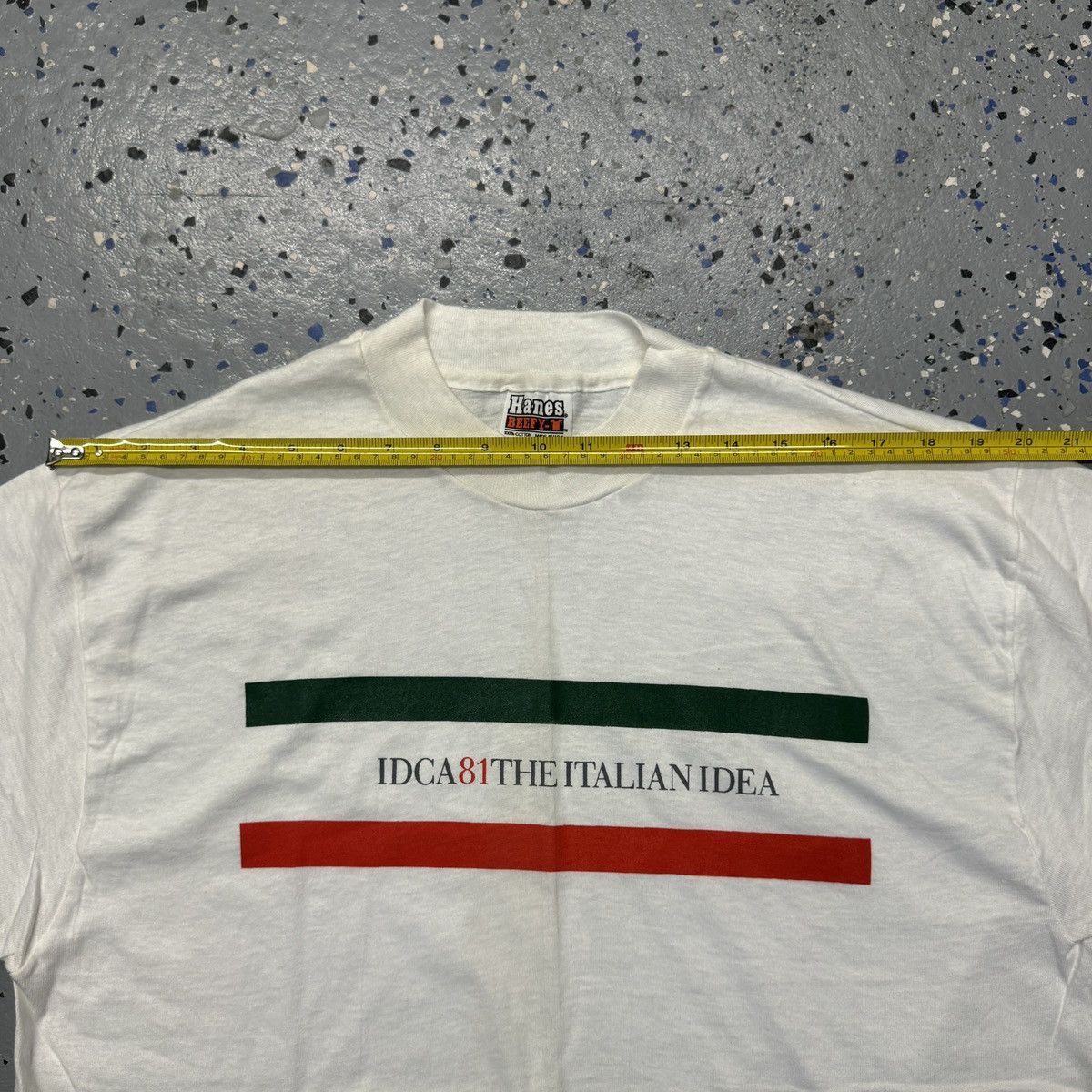Vintage Vintage 80s 1981 Hanes Italy Graphic Shirt Single Stitch XL Size US XL / EU 56 / 4 - 6 Thumbnail