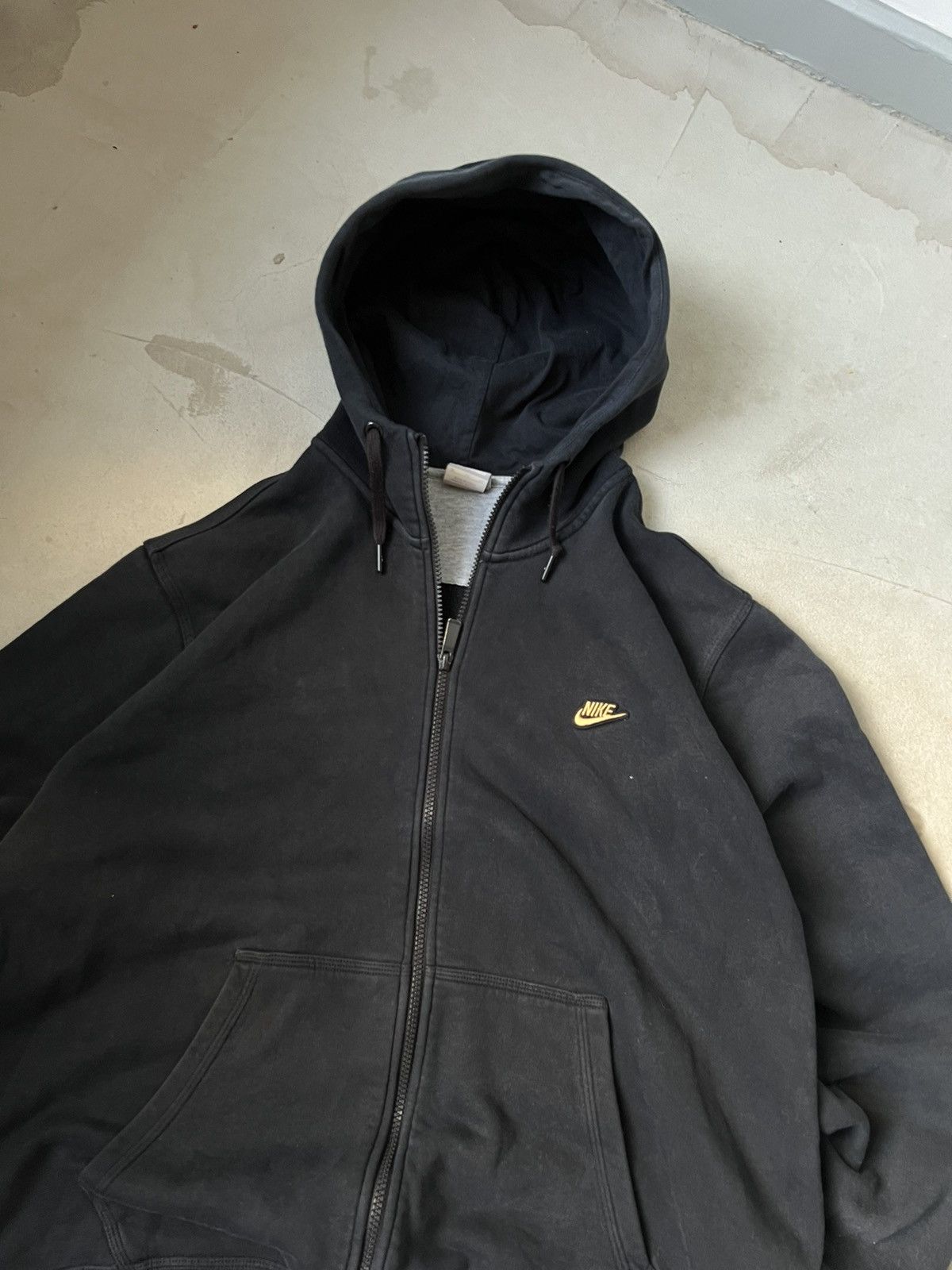 Nike × Vintage Vintage Nike zip hoodie rap oversize hoodie big logo Size US XL / EU 56 / 4 - 3 Thumbnail