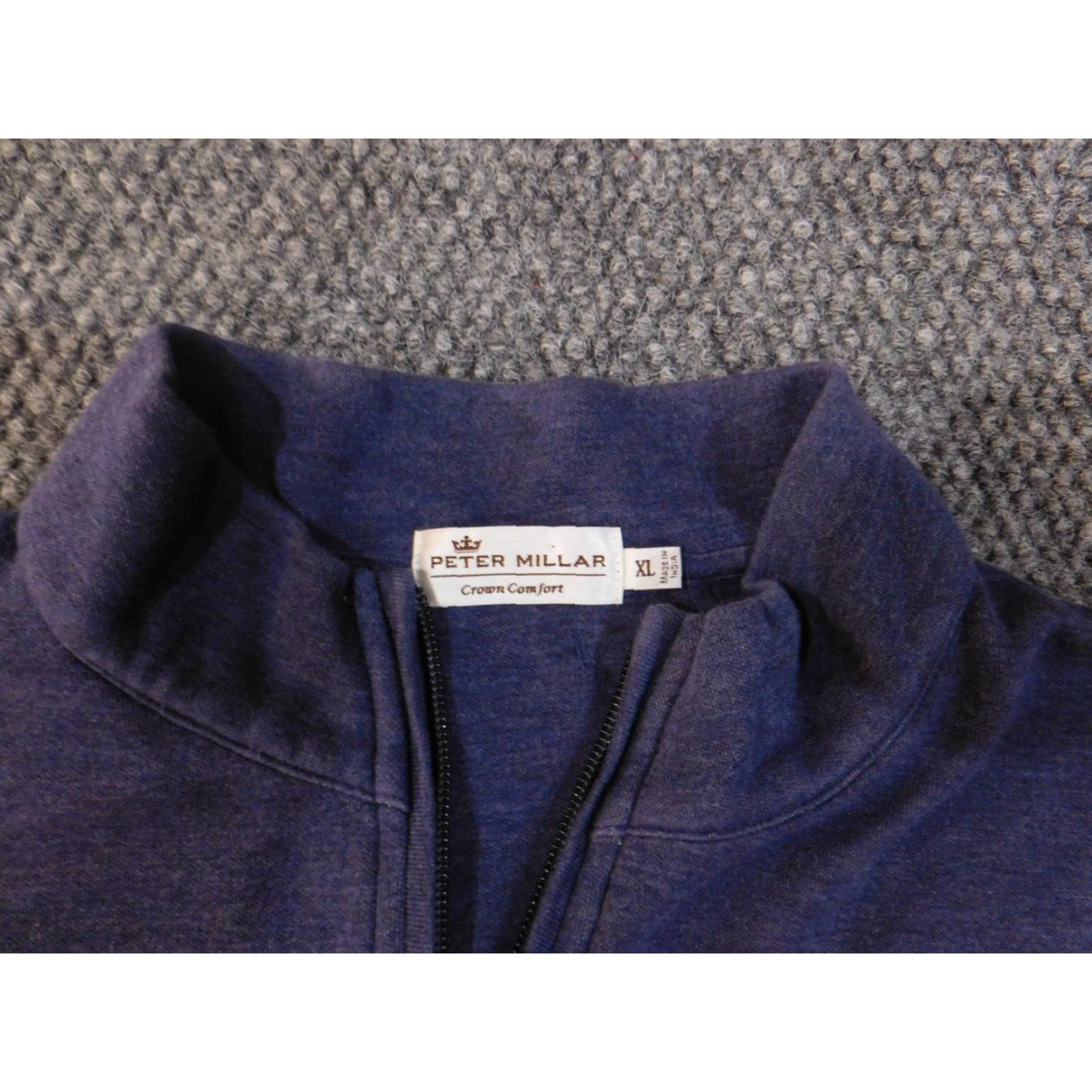 Peter Millar Peter Millar Crown Comfort Pullover XL Mens Purple Knit Sweater Golf Stretch Regular Mock Neck Long Sleeve) Size US XL / EU 56 / 4 - 7 Thumbnail