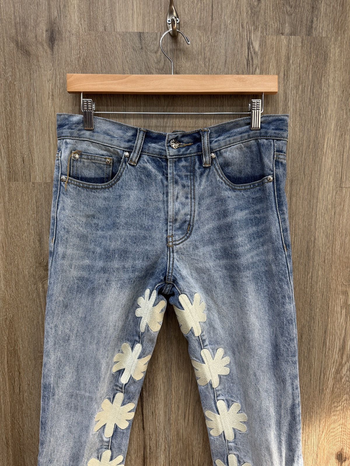 Shadow Hill Los Shadow White Denim Jeans Size US 30 / EU 46 - 2 Thumbnail