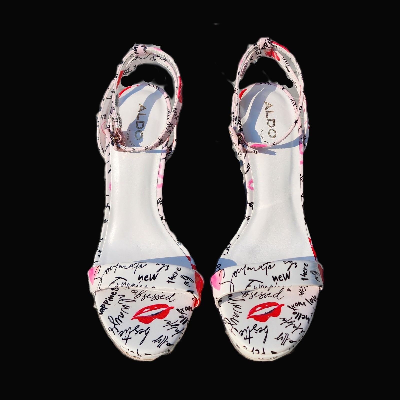 Aldo ALDO Kat Miscellaneous Faux Patent Leather Dress Sandals 8.5 Size US 8.5 / IT 38.5 - 9 Thumbnail