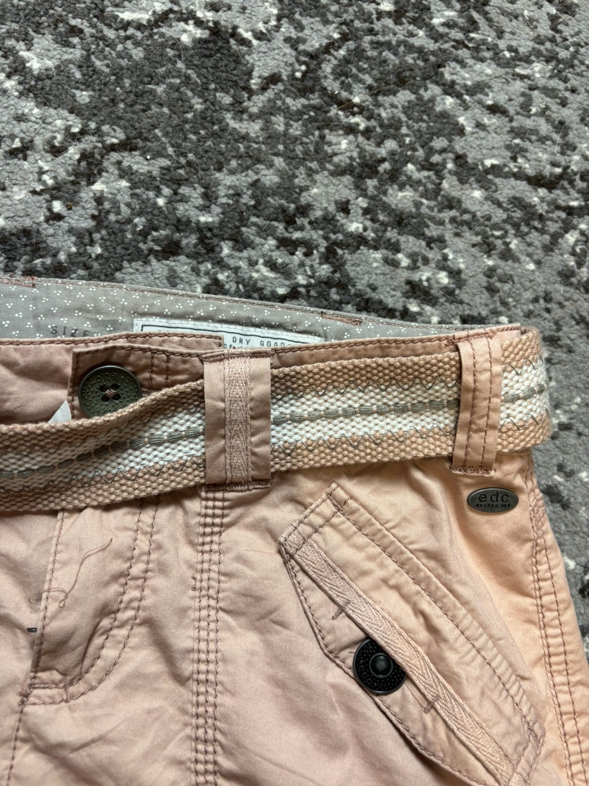 Japanese Brand × Vintage Vintage edc by ESPRIT Women's Rock Play Turnup Pink skirt Size 24" / US 00 / IT 34 - 4 Thumbnail