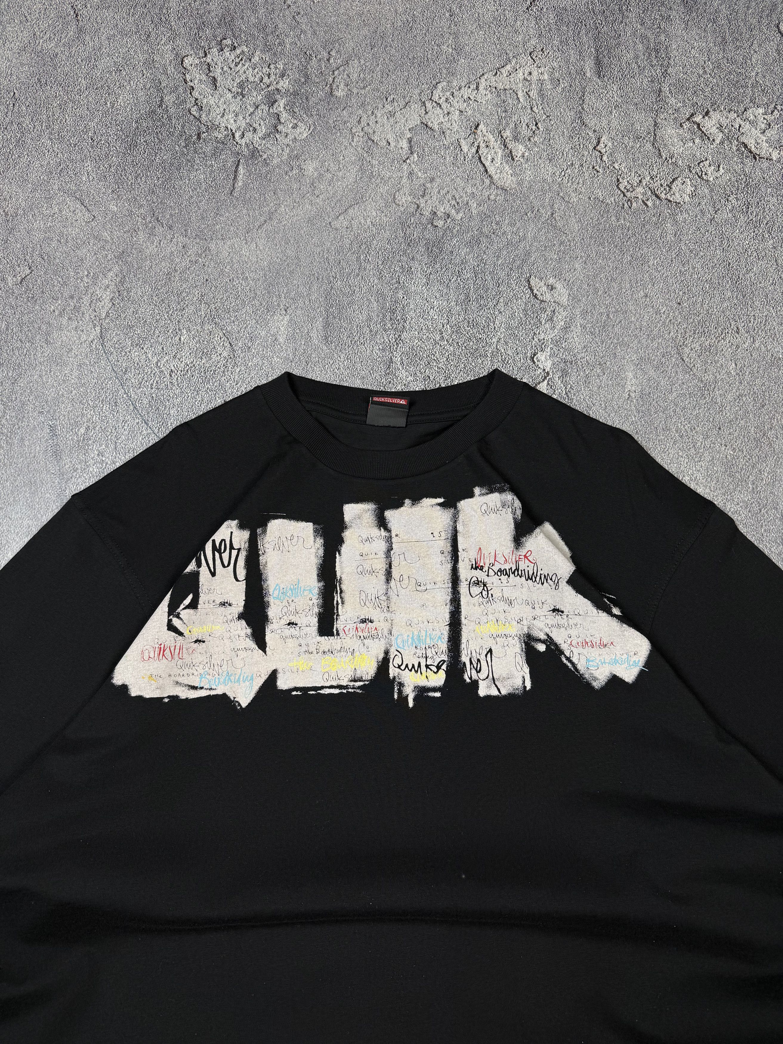 Quiksilver Y2K Quiksilver Graphic Print 2000s Surf Style Longsleeve Size US XL / EU 56 / 4 - 4 Thumbnail
