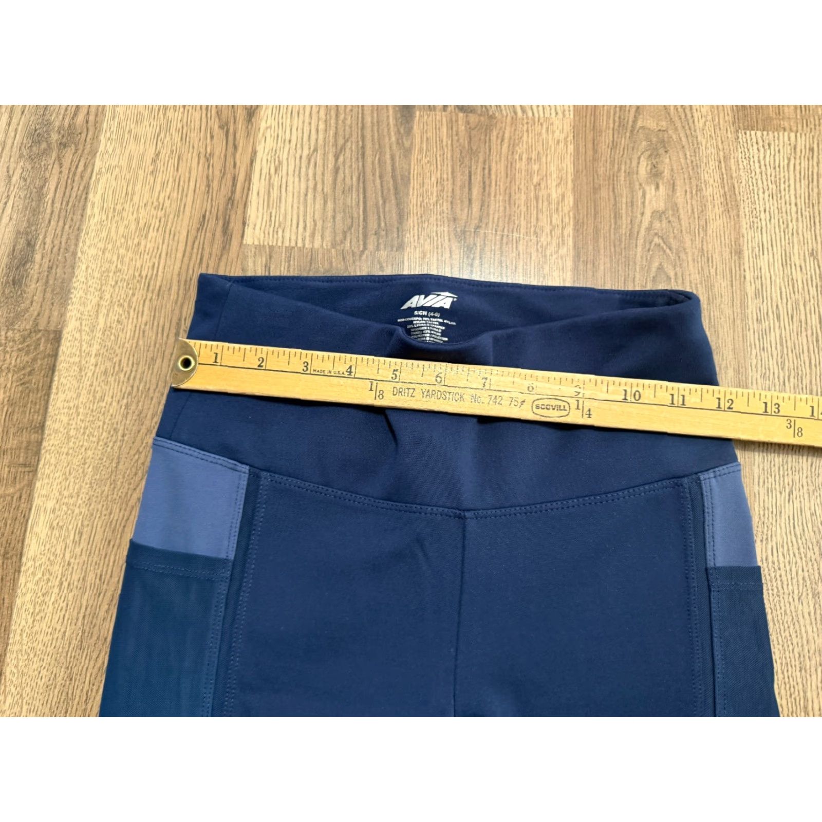 Avia AVIA Pants Women's Small Blue Gray Leggings Pull On Athletic Wear Size 28" / US 6 / IT 42 - 5 Thumbnail