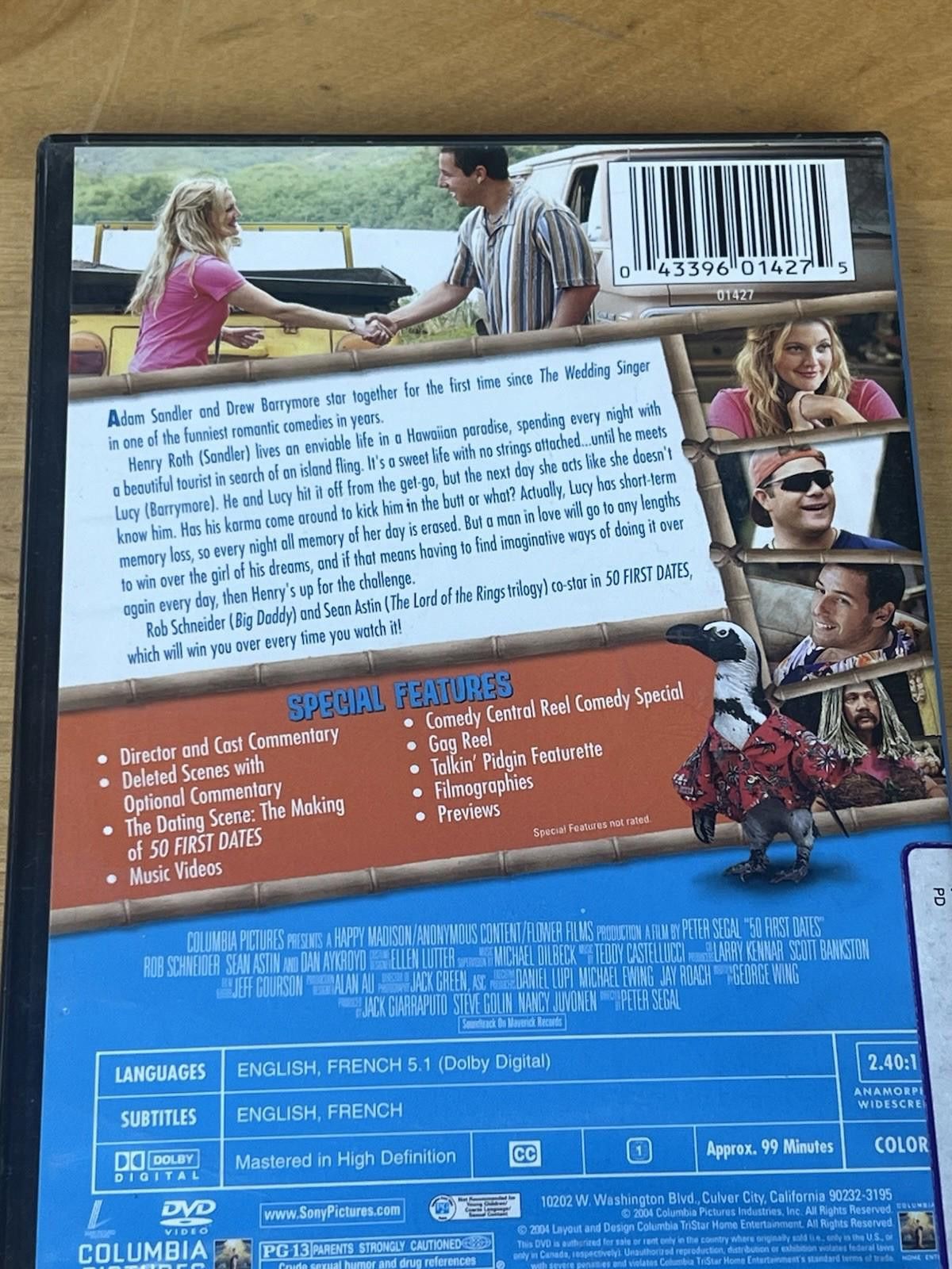 Other 50 First Dates DVD, Widescreen Special Edition Adam Sandler Size ONE SIZE - 6 Thumbnail