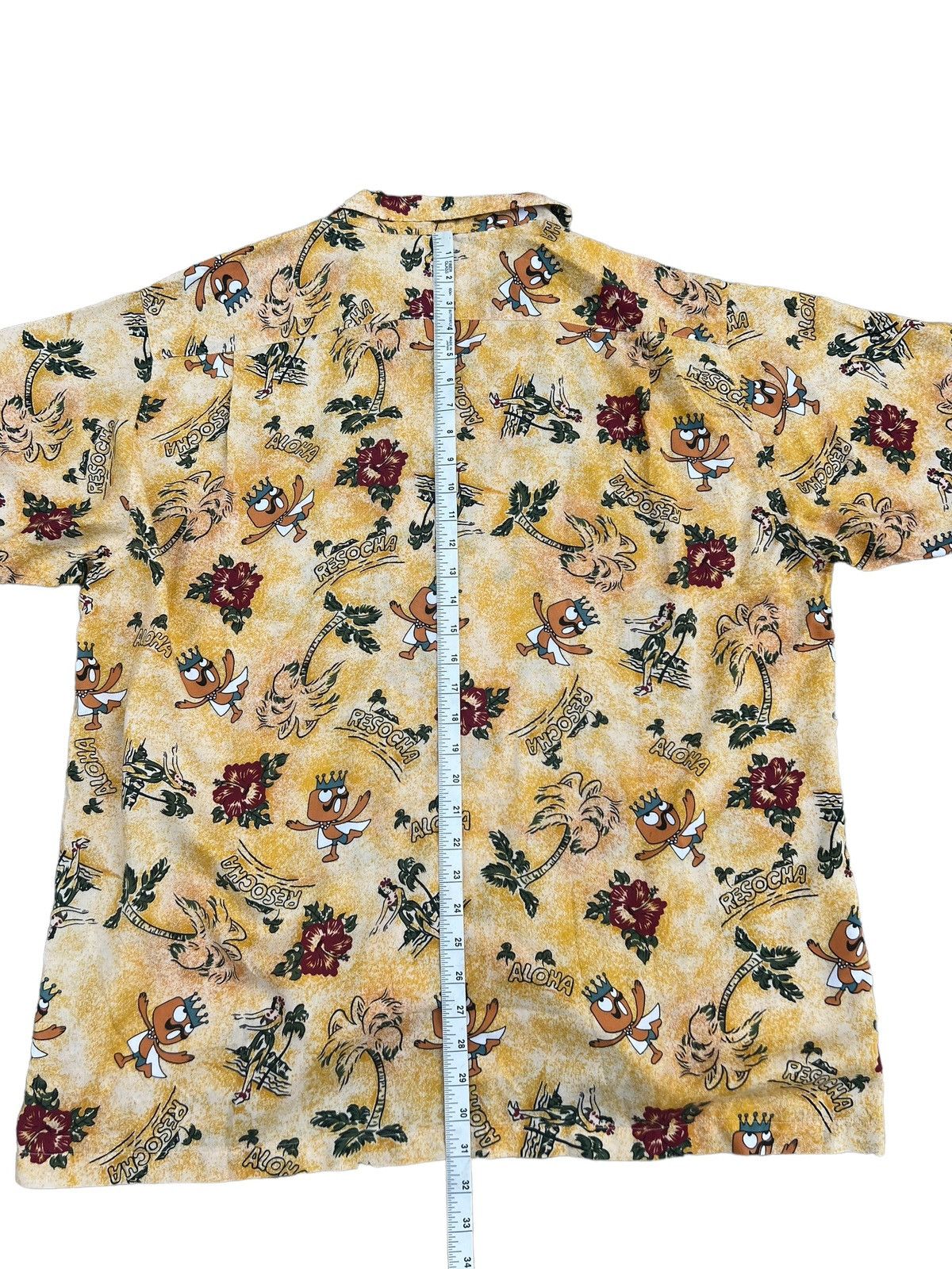 Vintage Resocha JAL Japan Hula Girl Oversized Rayon Hawaiian Size US L / EU 52-54 / 3 - 4 Thumbnail