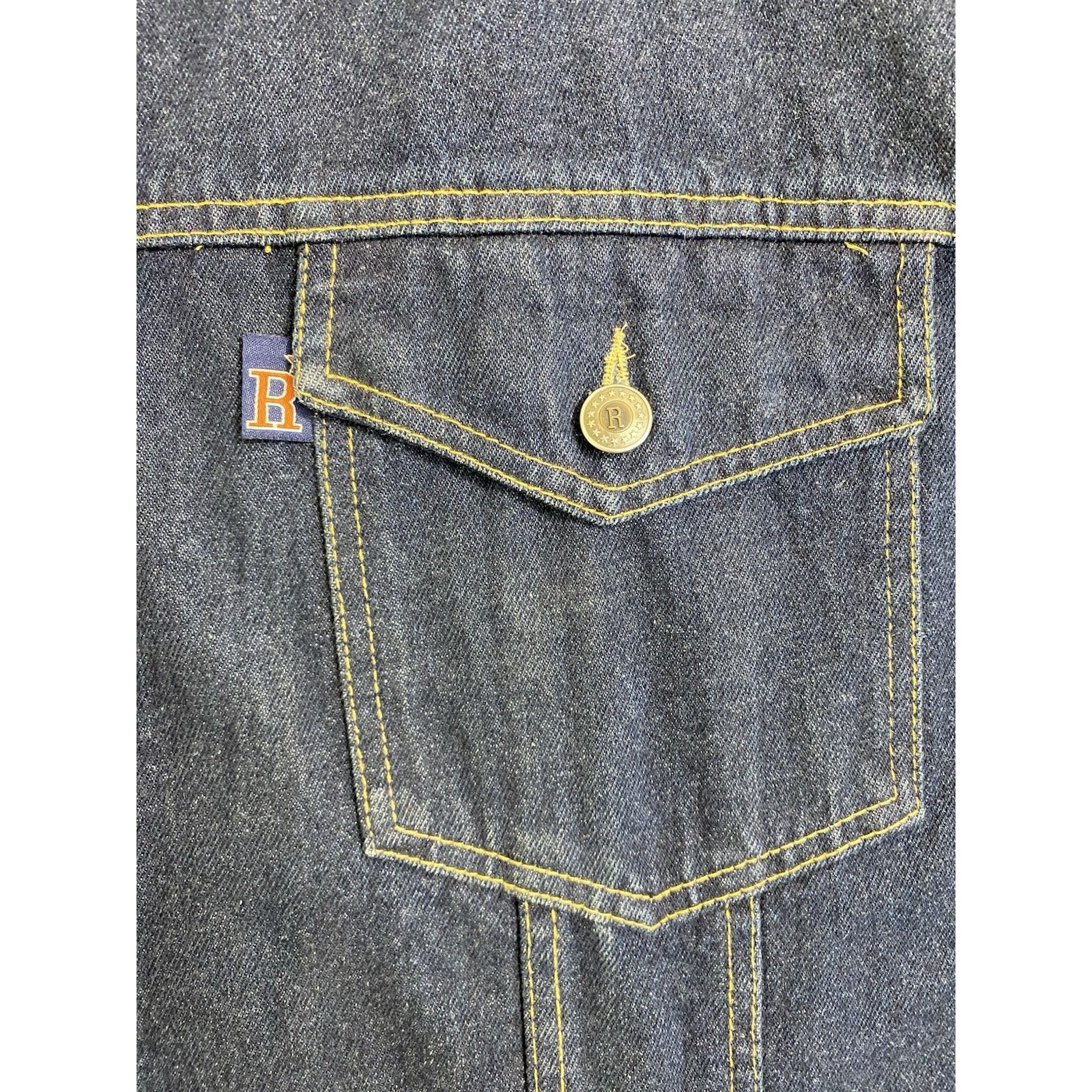 Rock Revival Vintage Revival Lion Mens XXL Dark Denim Jean Jacket 90s Size US XXL / EU 58 / 5 - 7 Thumbnail
