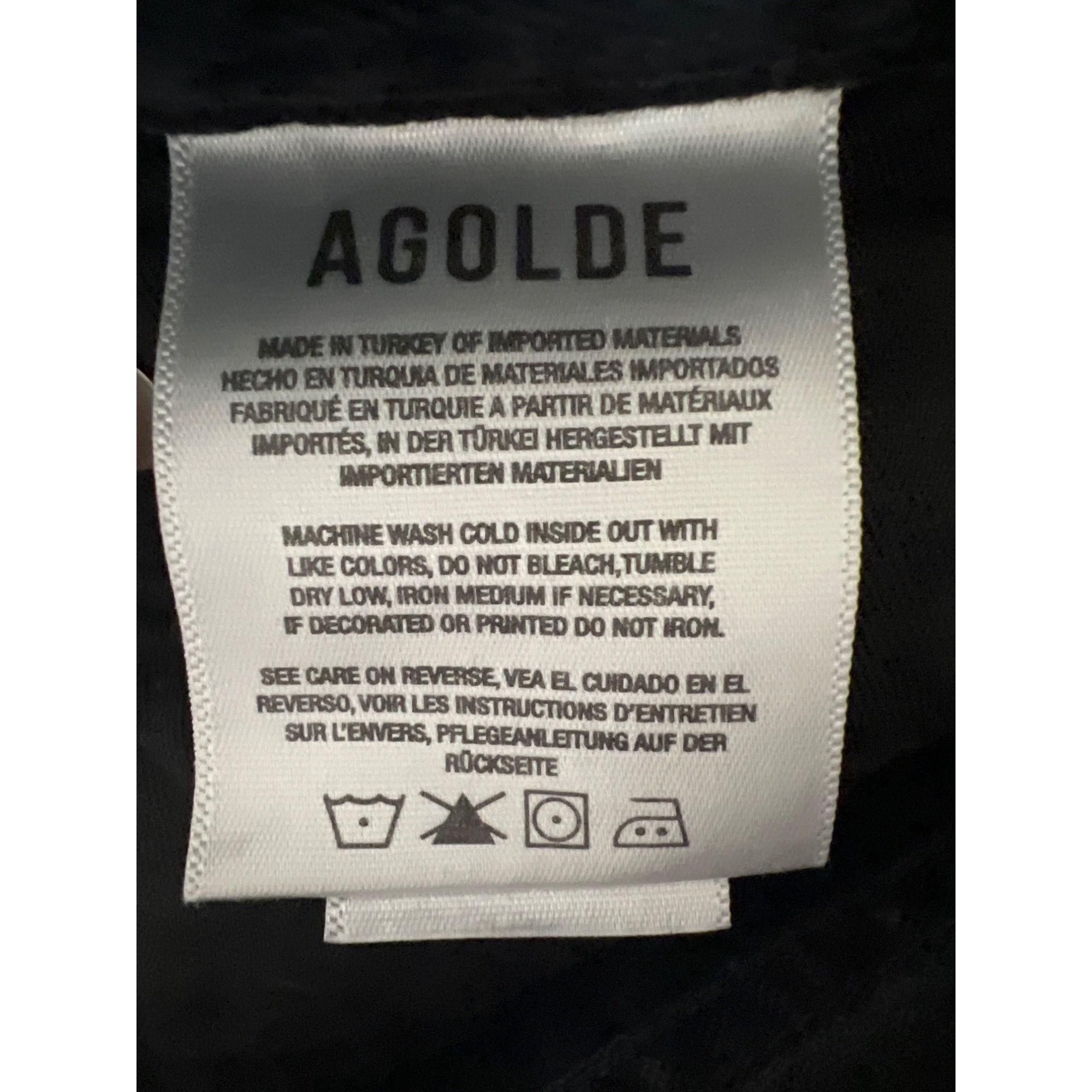 Agolde Agolde Parker Black Distressed Denim Shorts Size 28" / US 6 / IT 42 - 5 Thumbnail
