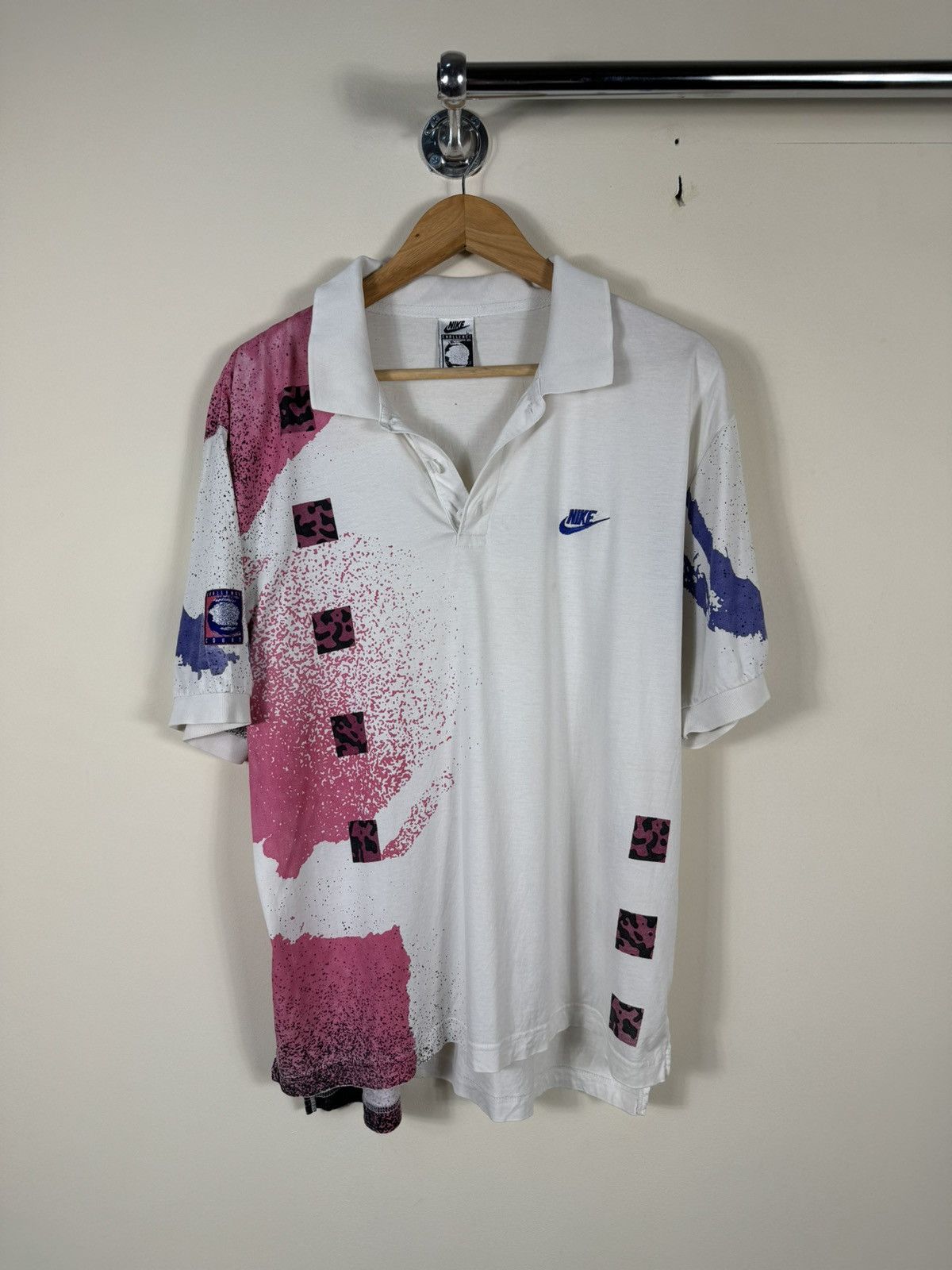 Nike VINTAGE NIKE CHALLENGE COURT 90’S MENS MAN SHIRT JERSEY Size US L / EU 52-54 / 3 - 1 Thumbnail