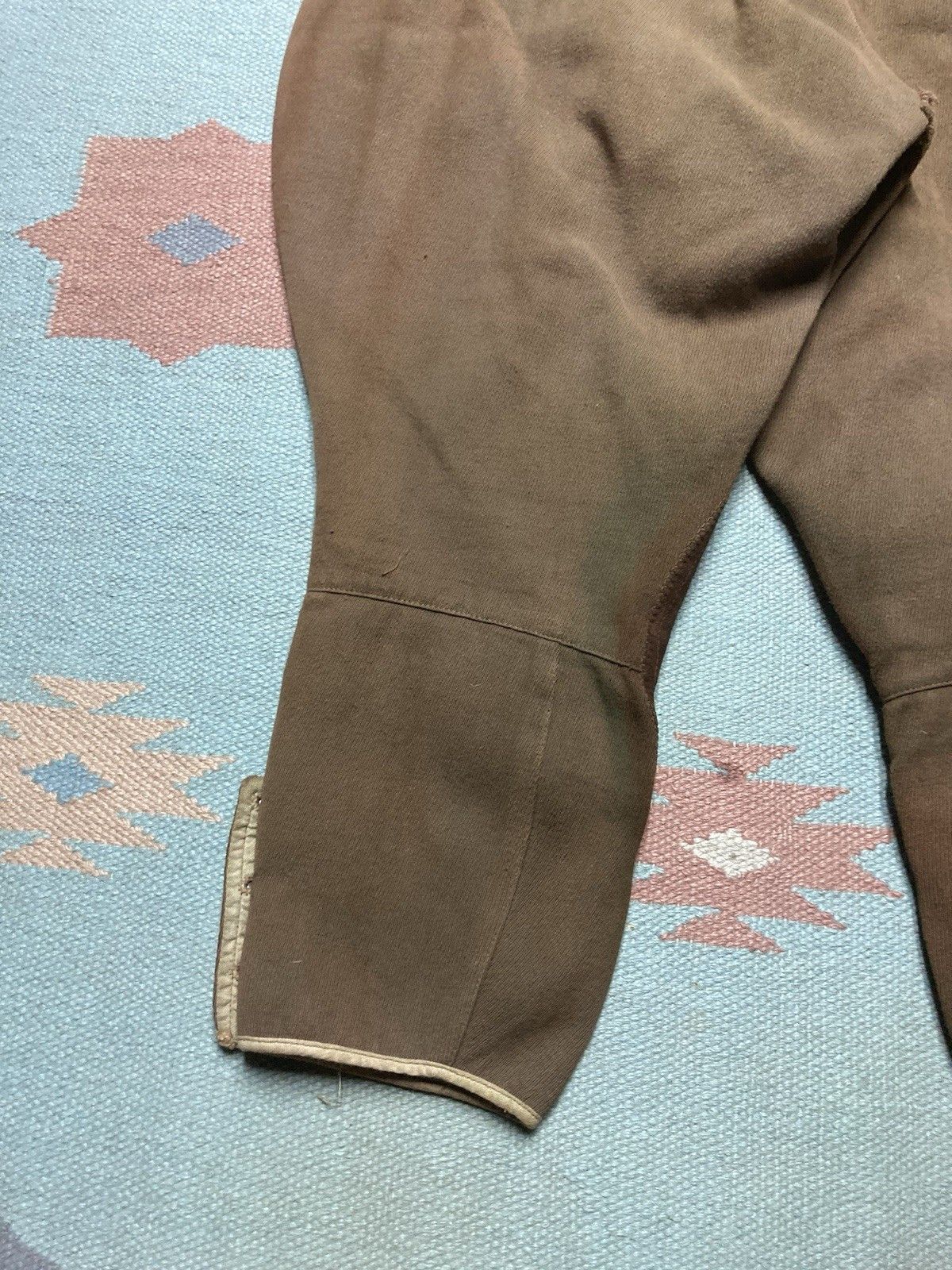 Vintage 1940s whipcord riding pants jodhpurs equestrian mule ear Size US 27 - 9 Thumbnail