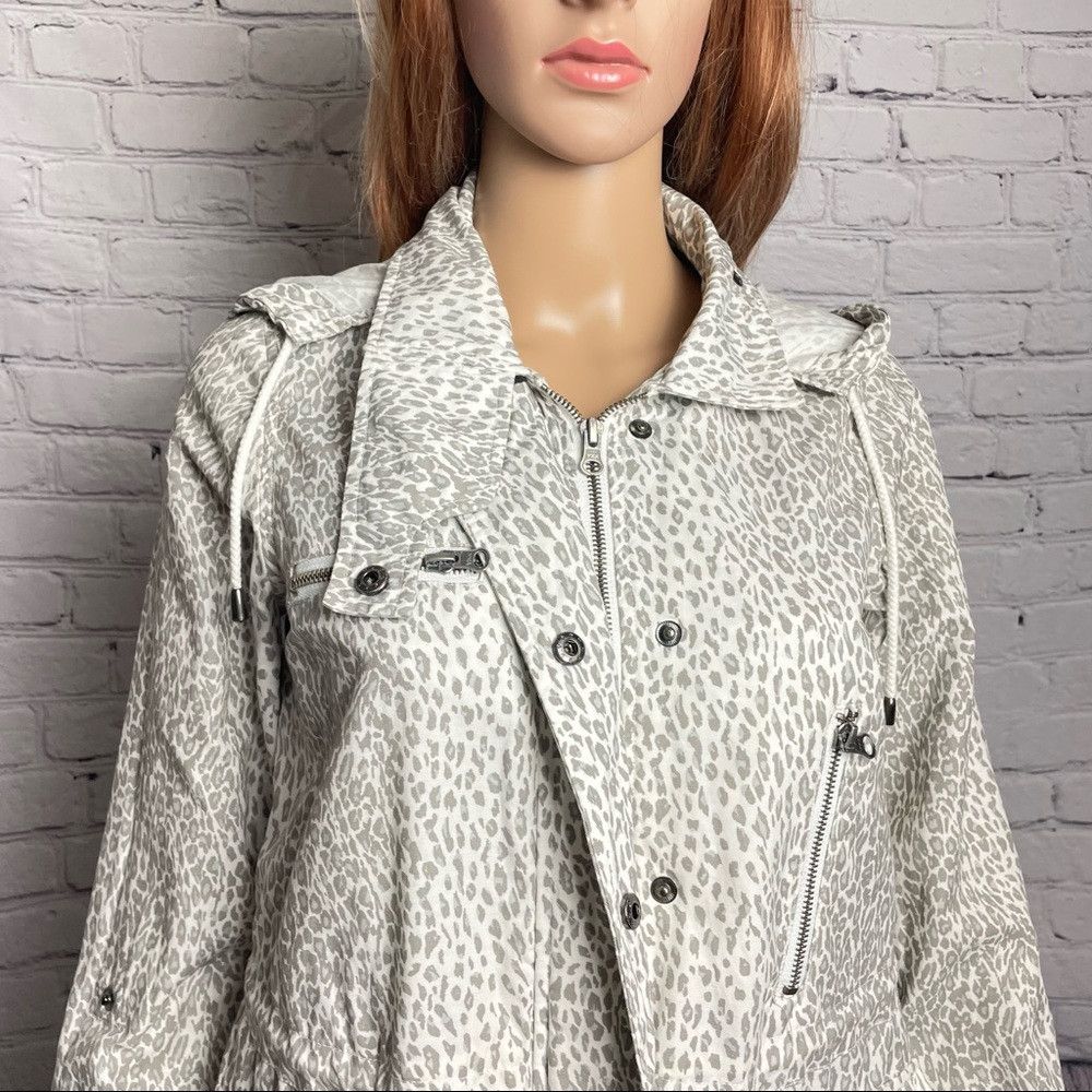 Joie Joie Barker Leopard-Print Tech Cotton Jacket Size XS Size XS / US 0-2 / IT 36-38 - 9 Thumbnail
