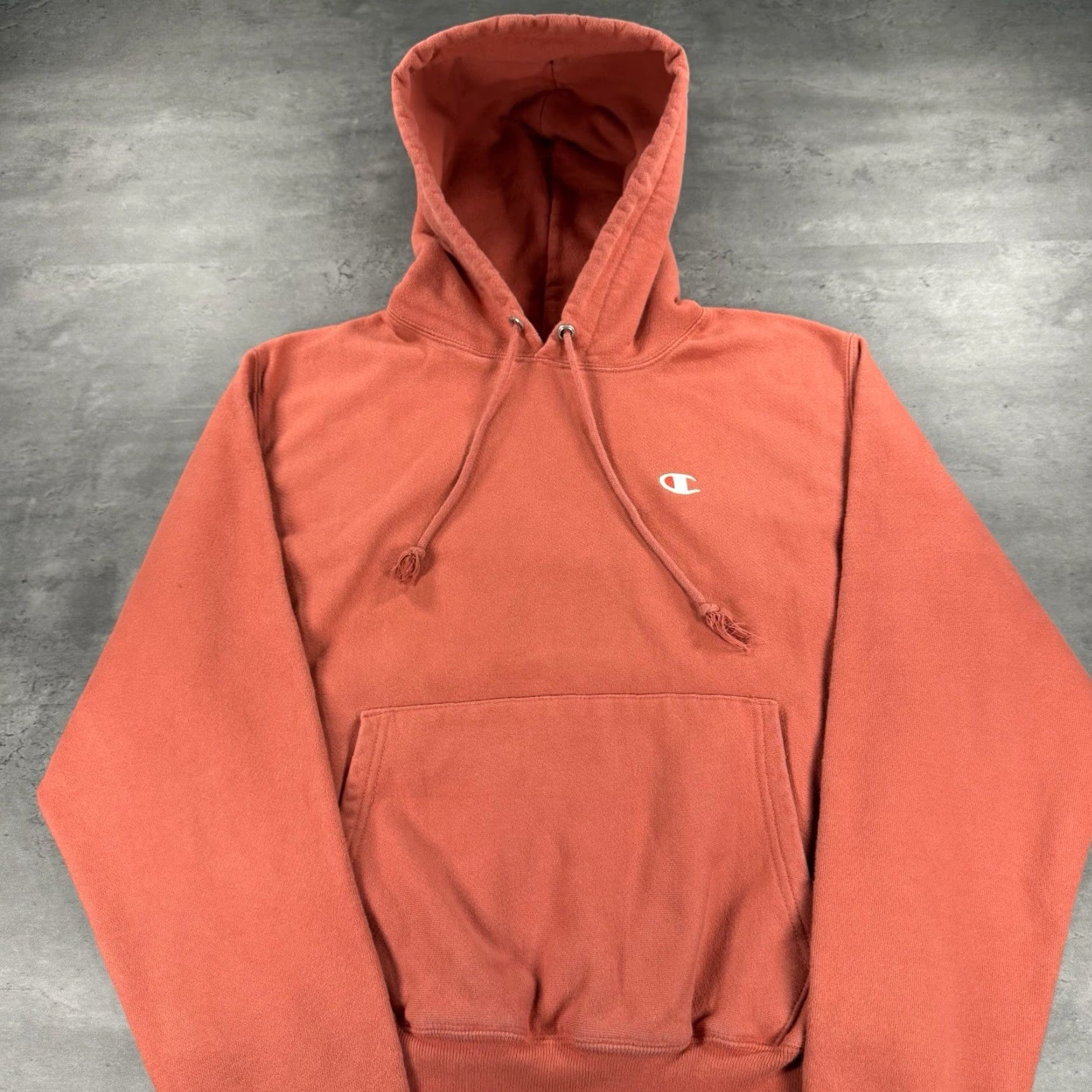 Champion VINTAGE Champion Hoodie Adult Small Salmon Peach Reverse Weave Sweatshirt Baggy Size US S / EU 44-46 / 1 - 2 Thumbnail