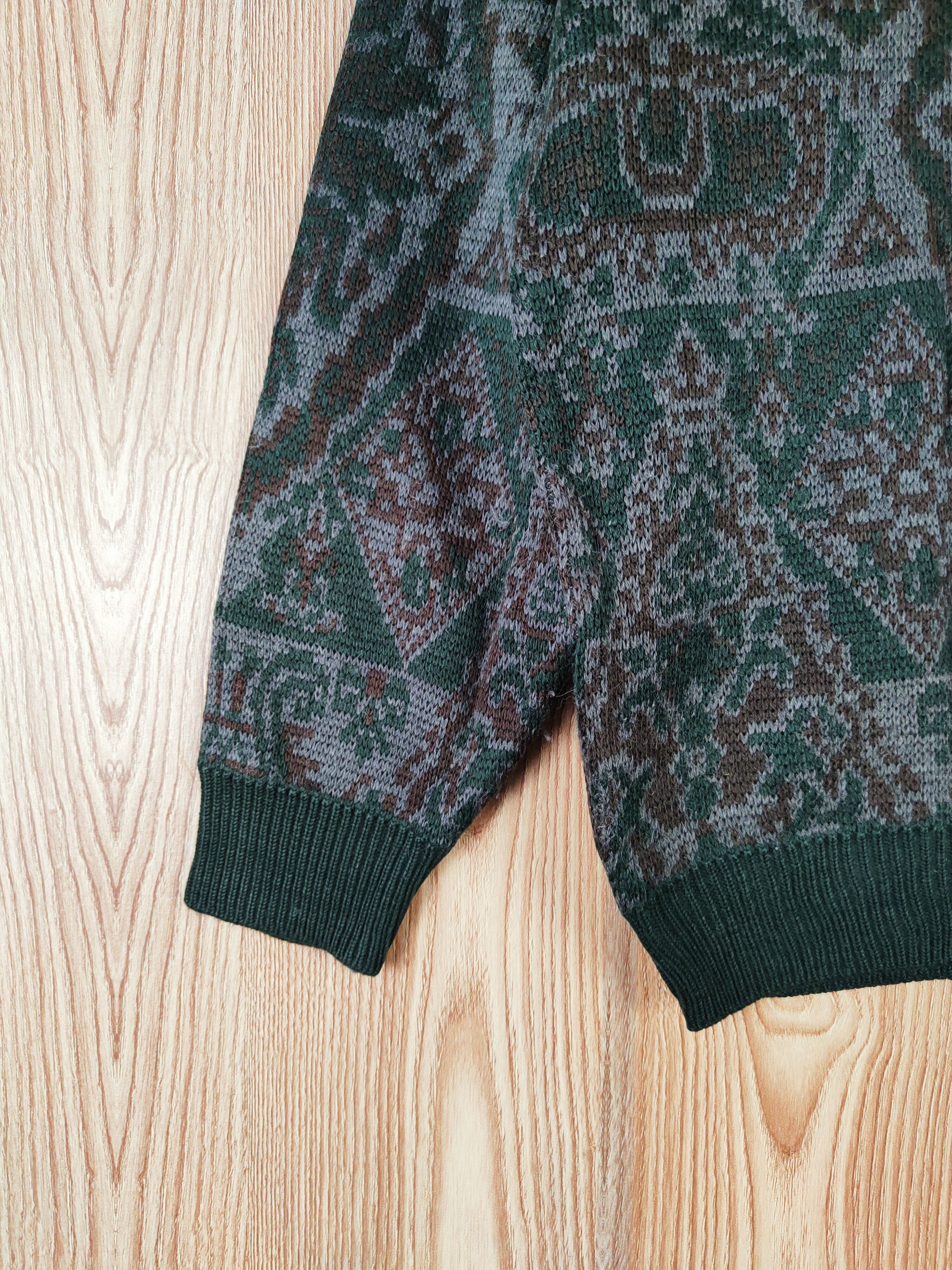 Japanese Brand × Vintage Del Conte Dark Green Knitwear Sweatshirts #W349 Size US M / EU 48-50 / 2 - 4 Thumbnail