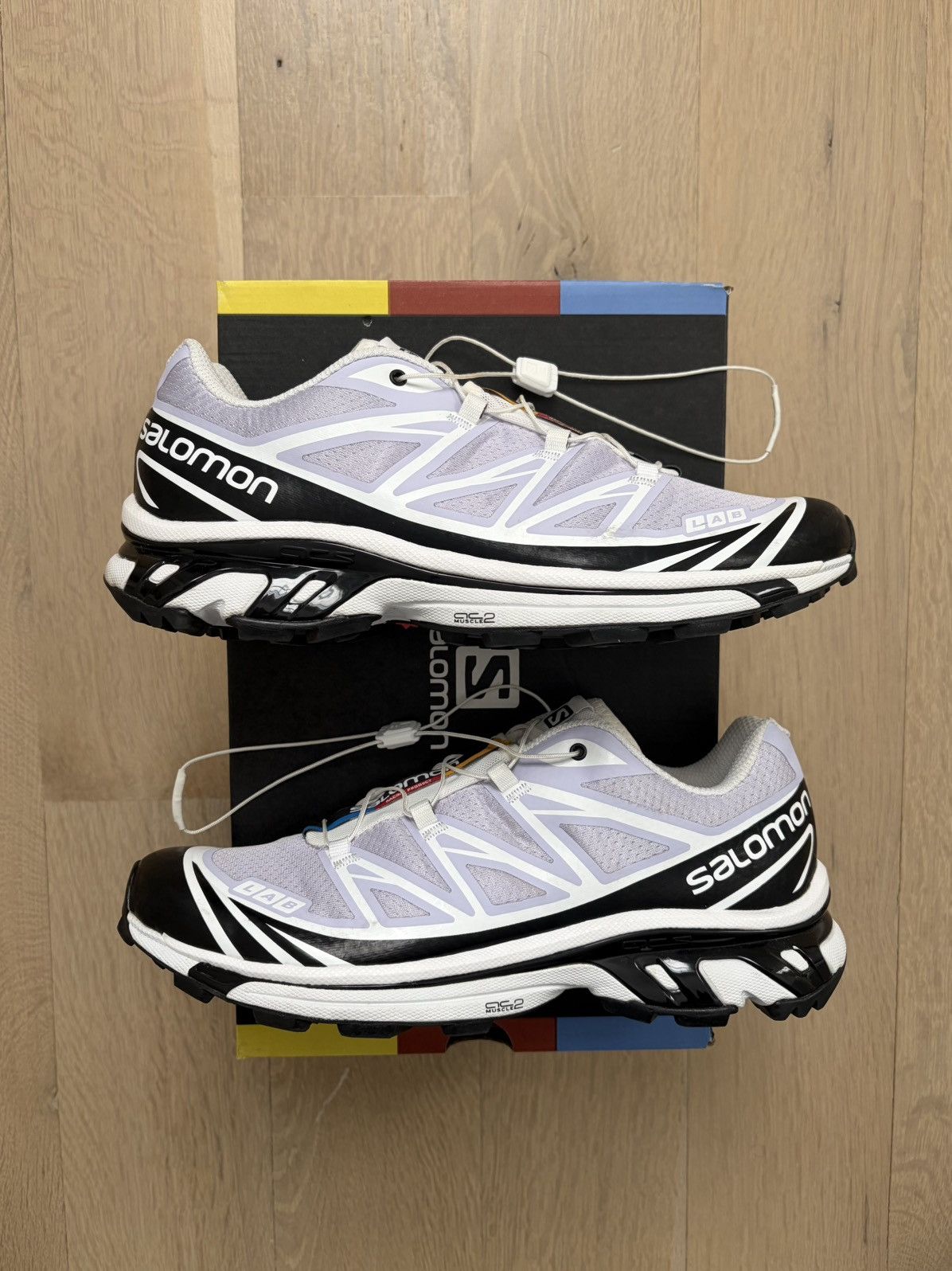 Salomon Salomon XT-6 Purple Heather White Black L41317200 Size US 9.5 / EU 42-43 - 6 Thumbnail