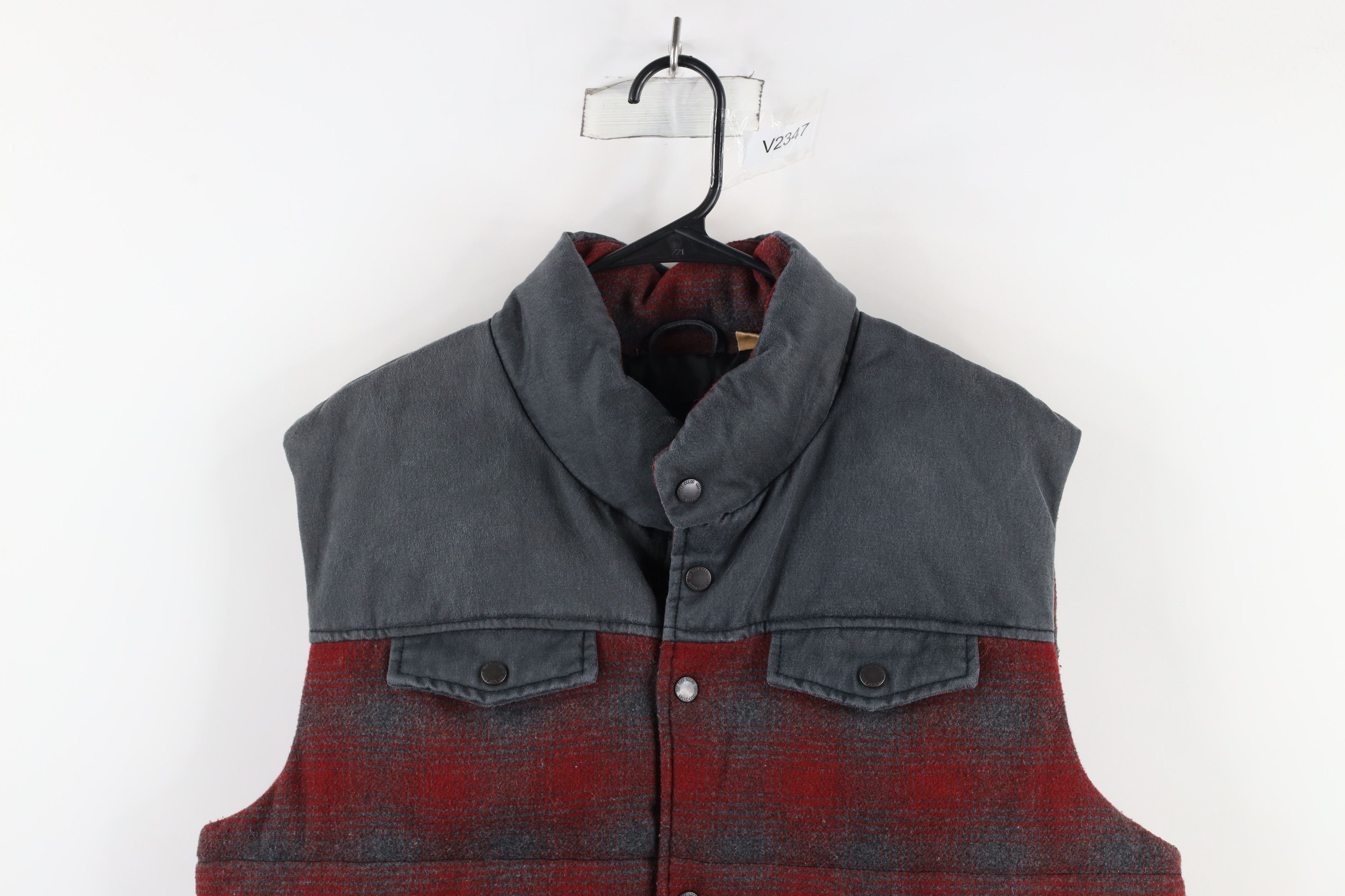 Vintage Vintage Streetwear Wool Blend Button Puffer Vest Jacket Size US L / EU 52-54 / 3 - 2 Thumbnail