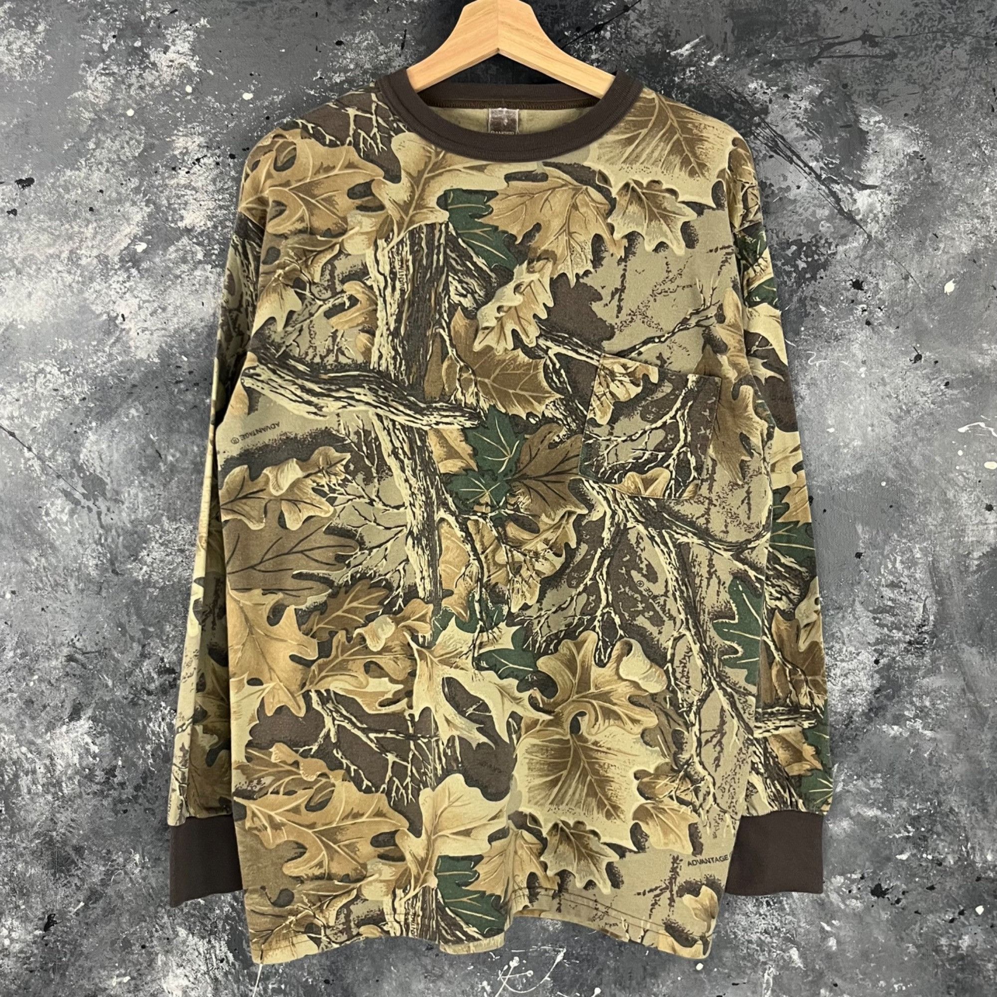 Vintage Vintage 80’s Camo long sleeve shirt Size US L / EU 52-54 / 3 - 1 Thumbnail