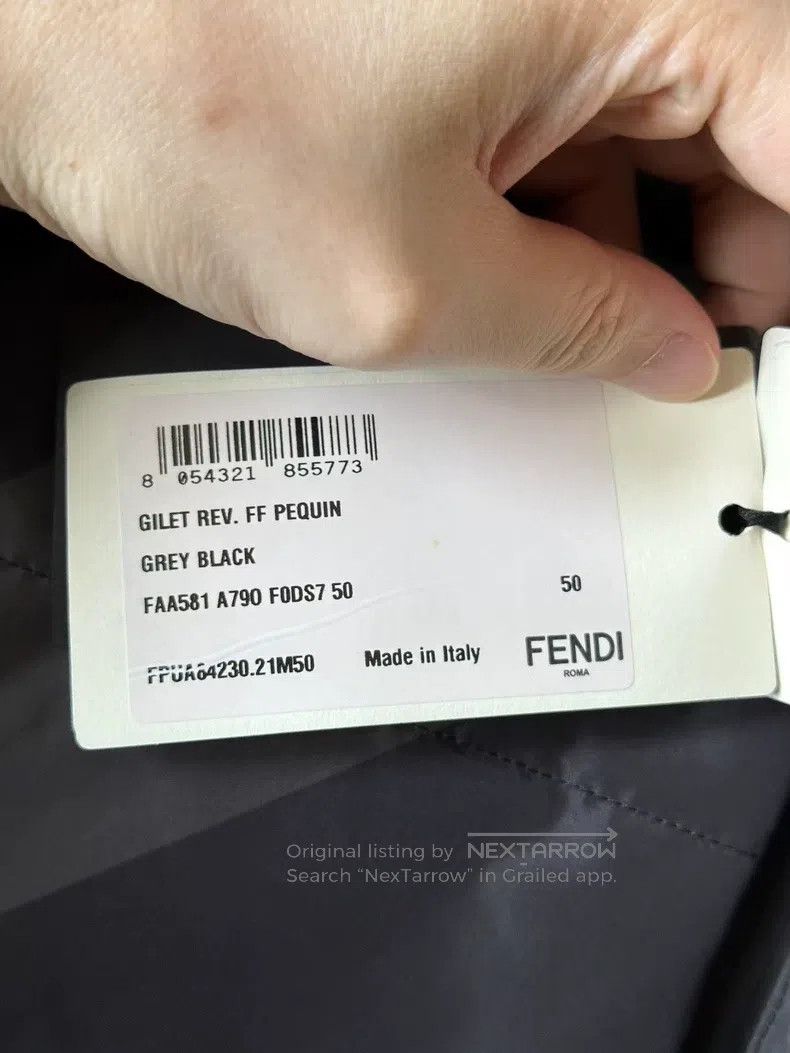 Fendi Fendi Double-Sided Down Vest Size US M / EU 48-50 / 2 - 5 Thumbnail