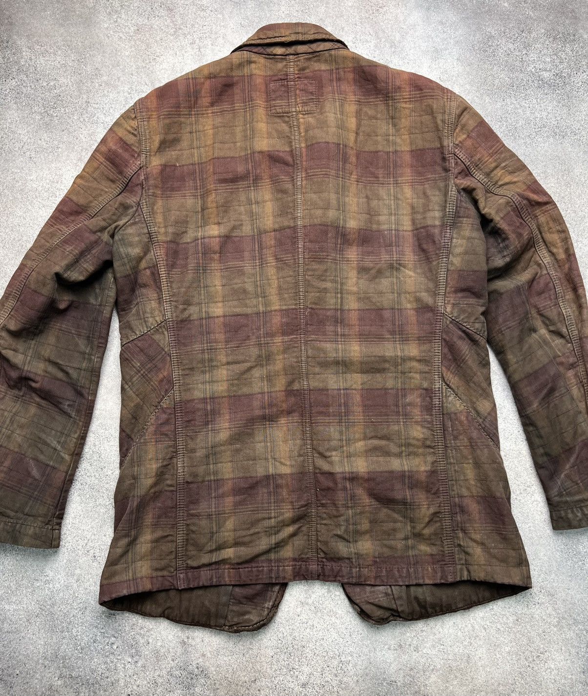 Marithe + Francois Girbaud Marithe Francois Girbaud archive checked faded blazer jacket Size US L / EU 52-54 / 3 - 9 Thumbnail