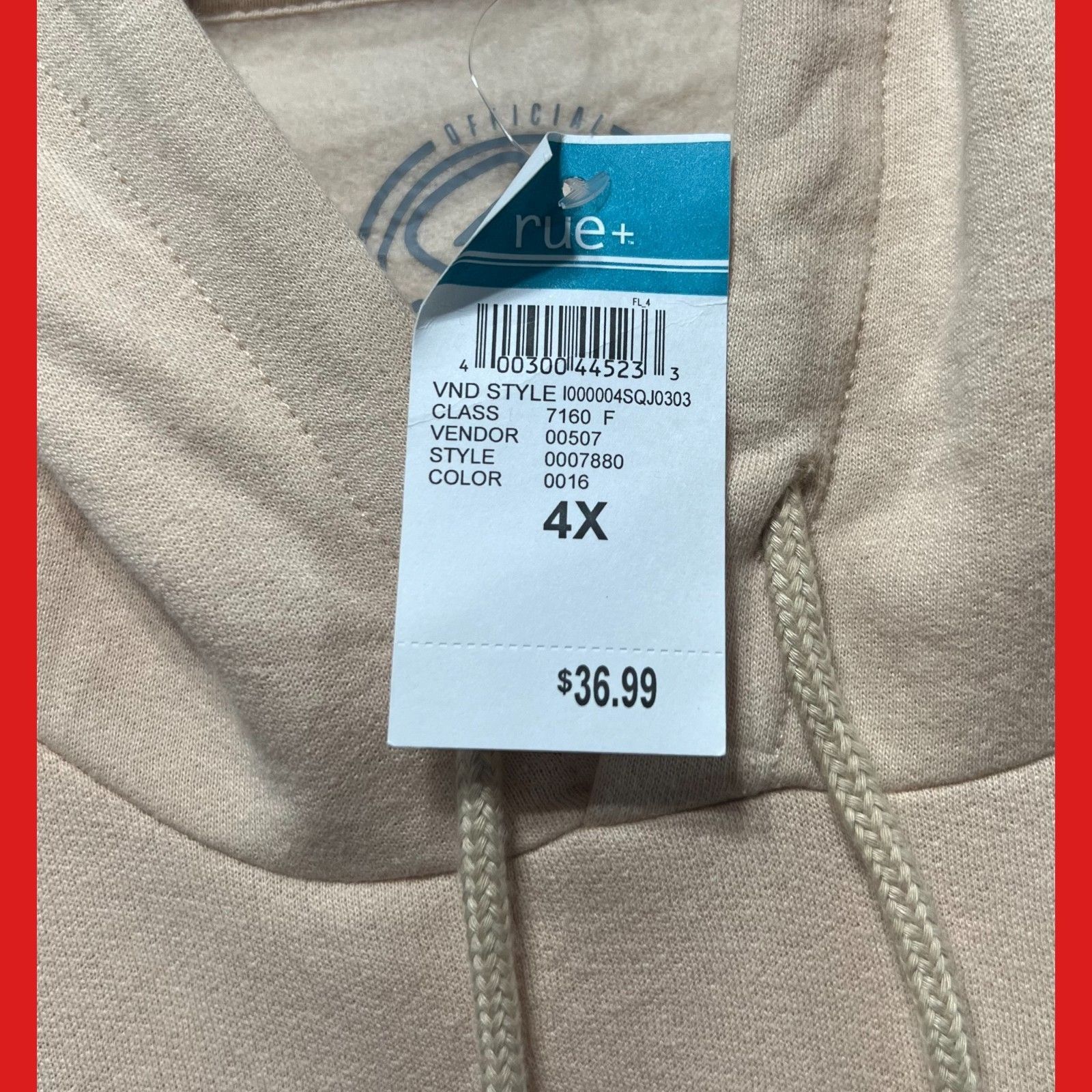 Other Apparel Hybrid - Selena - Women's Long Sleeve Hooded Sweatsh Size 4XL / US 24-26 - 8 Thumbnail