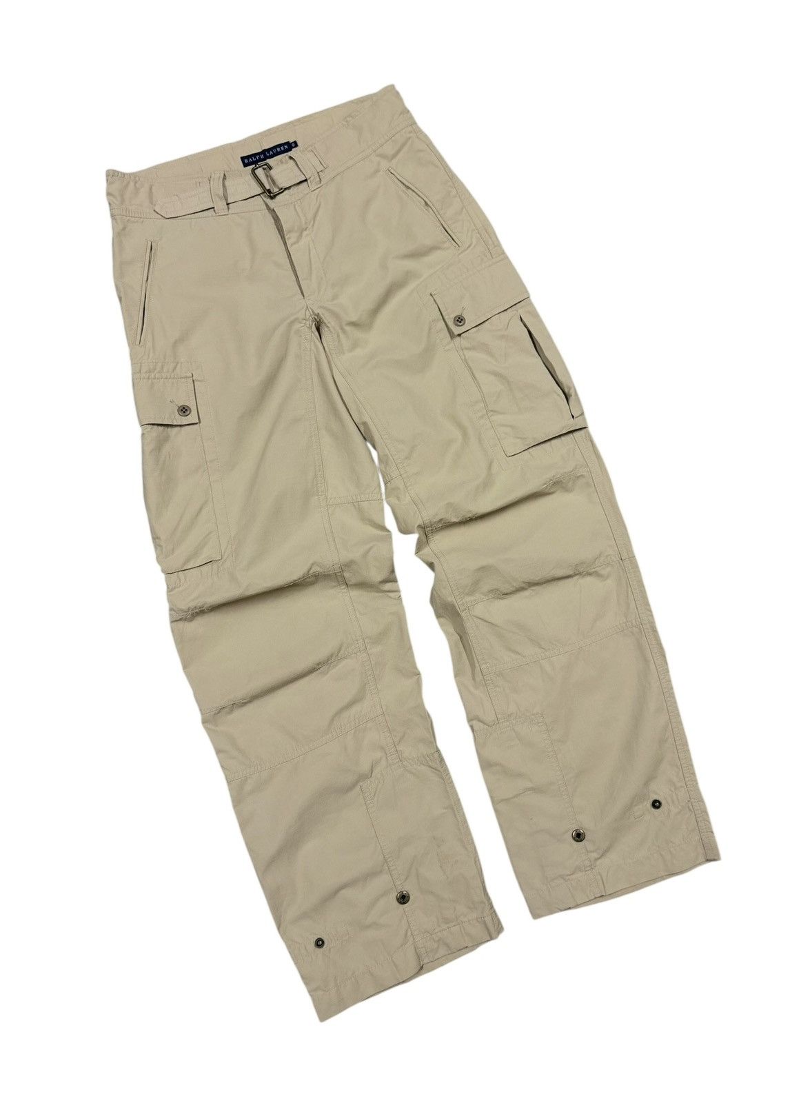 Polo Ralph Lauren Vtg🔥Polo Ralph Lauren Poplin Cargo Beige Pants Size US 29 - 11 Thumbnail