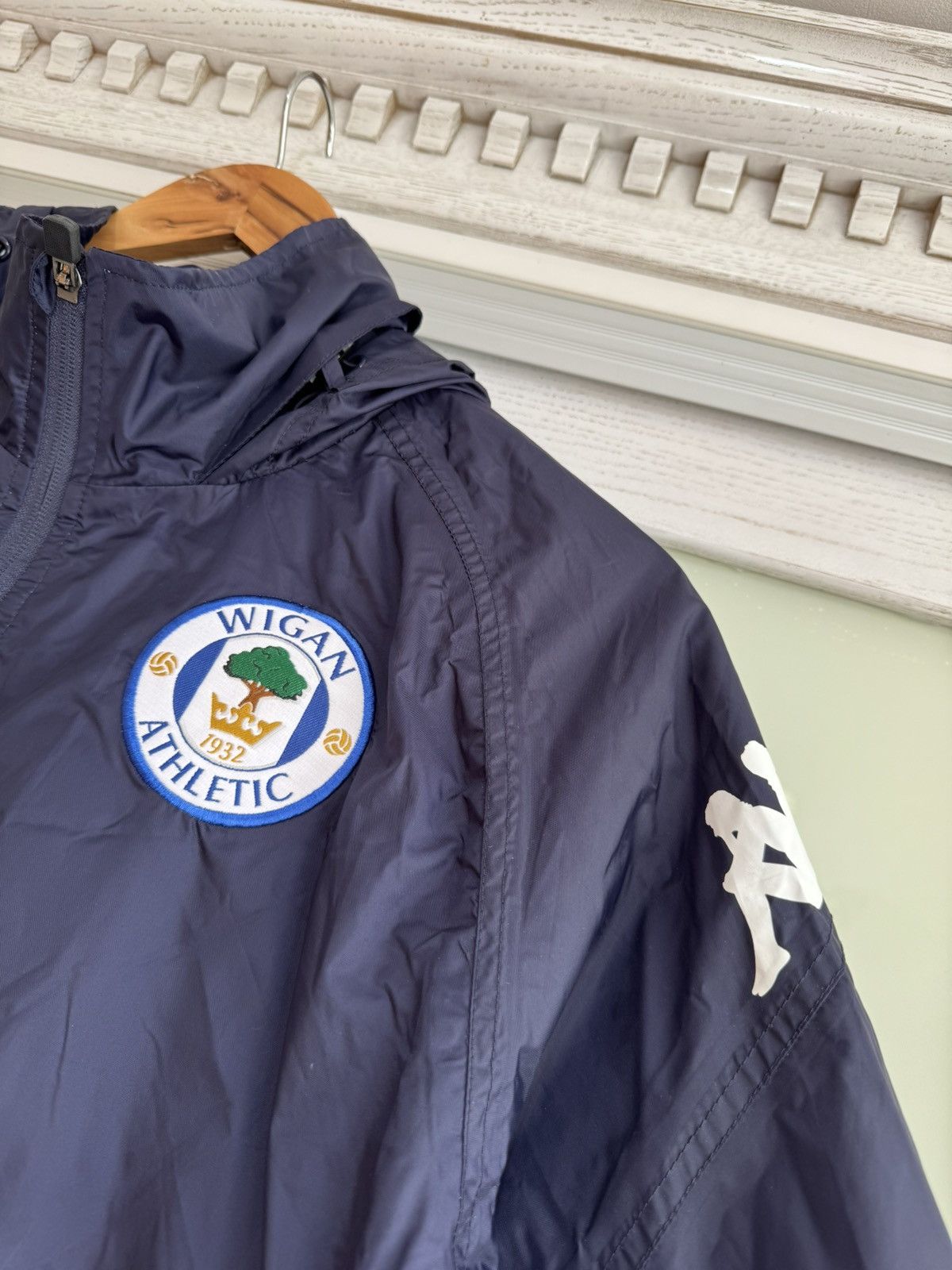 Kappa Wigan Athletic 2017-2018 Soccer Track Jacket Football Jersey Size US M / EU 48-50 / 2 - 5 Thumbnail