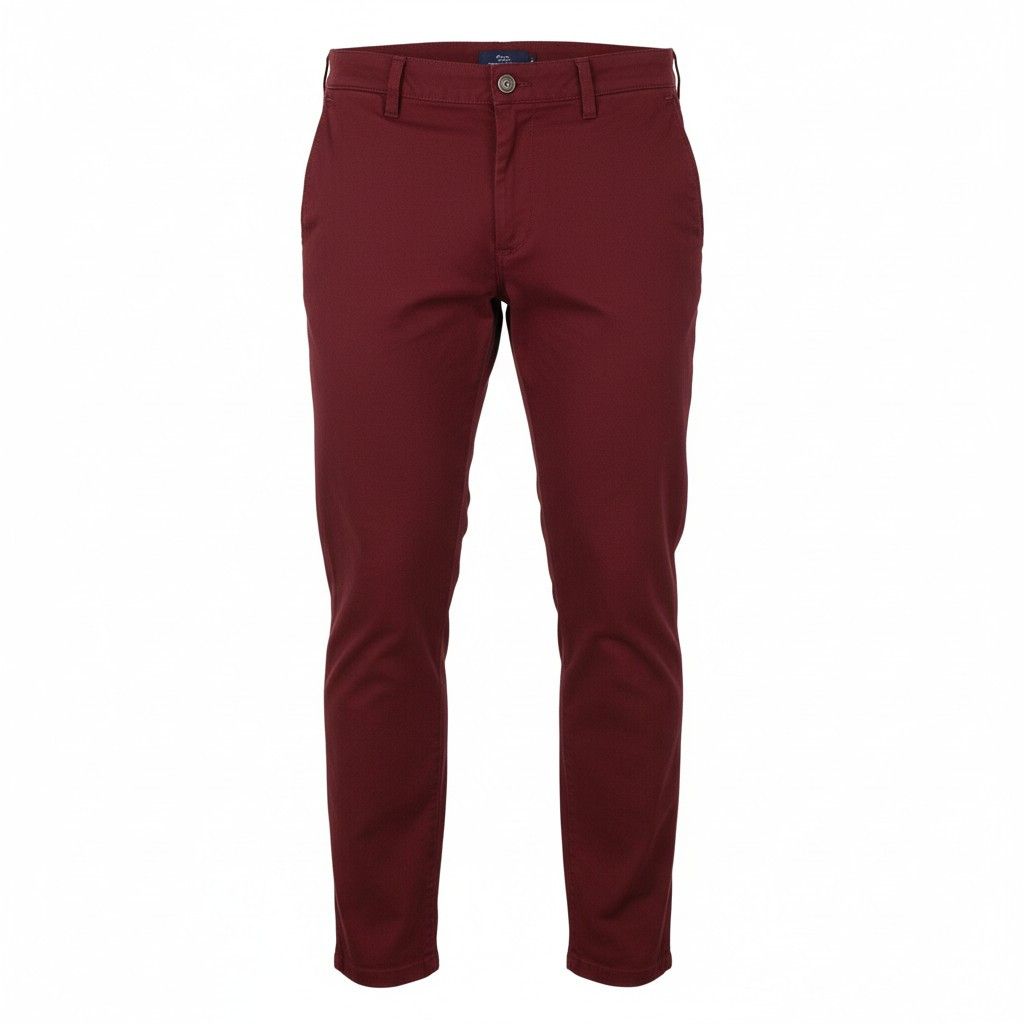 Harmont & Blaine 50 W36 Burgundy Narrow Zip Fly Chino Trousers 89121 Size US 36 / EU 52 - 1 Thumbnail