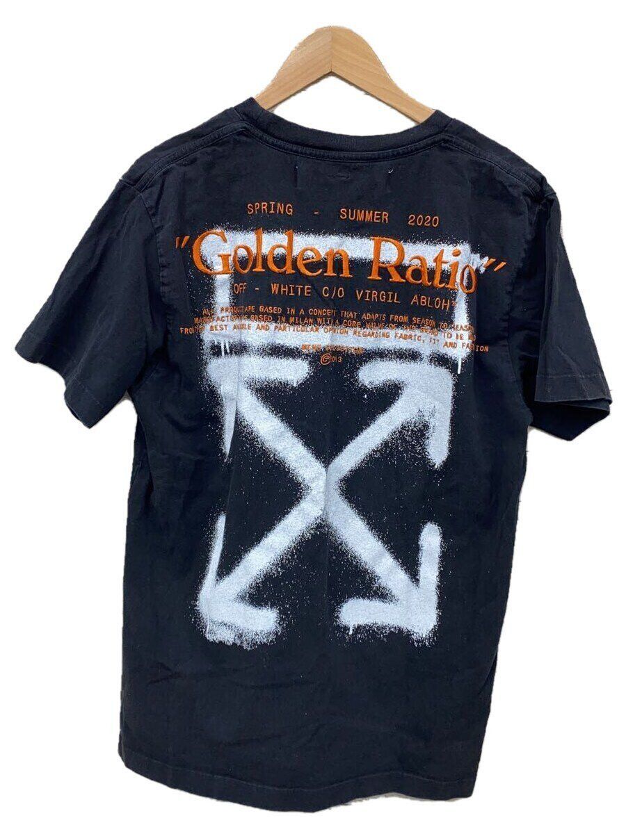 OFF-WHITE Slim Fit Cartoon Golden Ratio T-Shirt Black/White