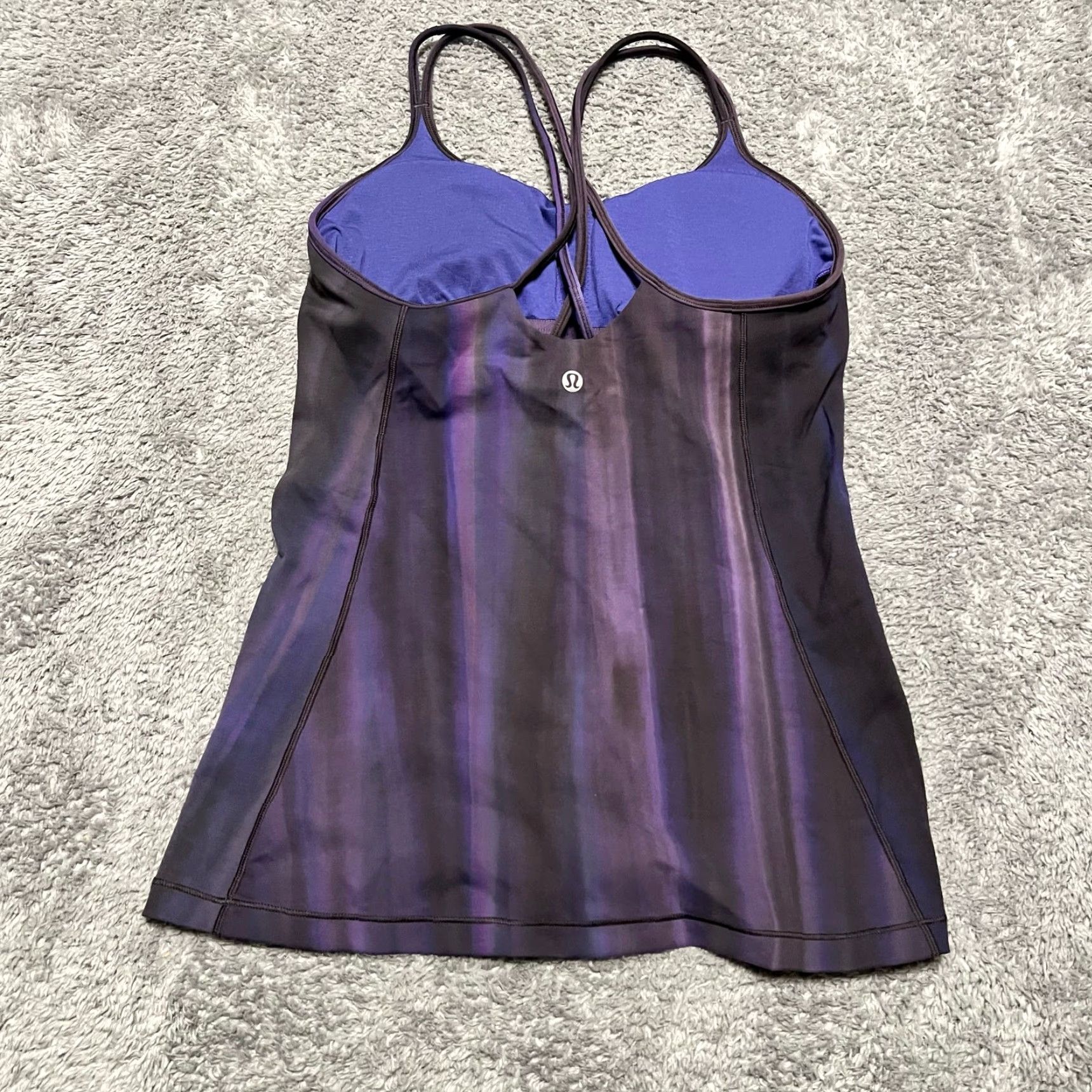 Lululemon Lululemon Tank Top Womens 6 Free To Be Strappy Built in Shelf Bra Everlux Shirt Purple Size 6 Womens Size M / US 6-8 / IT 42-44 - 3 Thumbnail