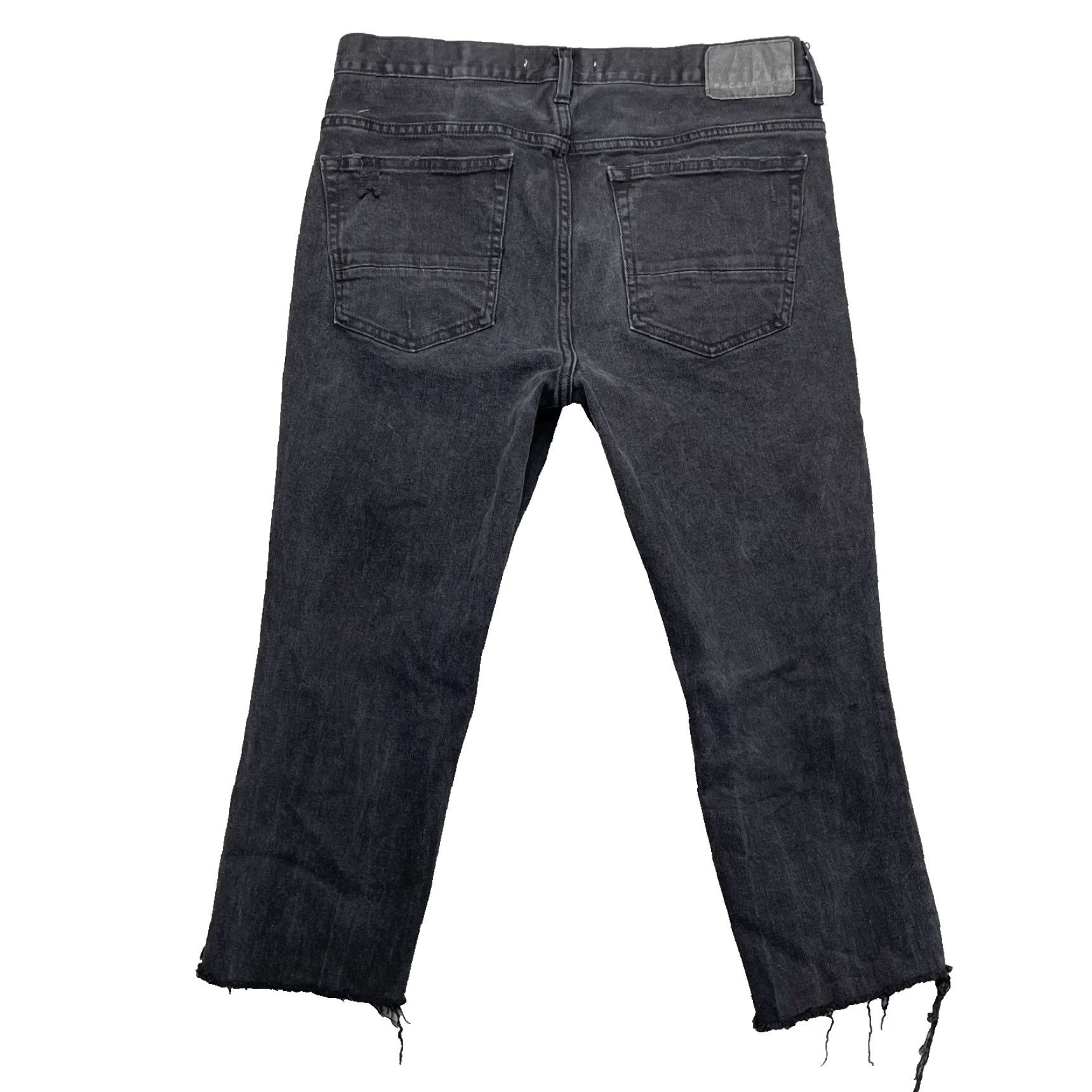 Pacsun Pacsun Jeans 33x21 Black Crop Indie Skater Academia Grunge Stacked Skinny Mens Size US 33 - 2 Thumbnail