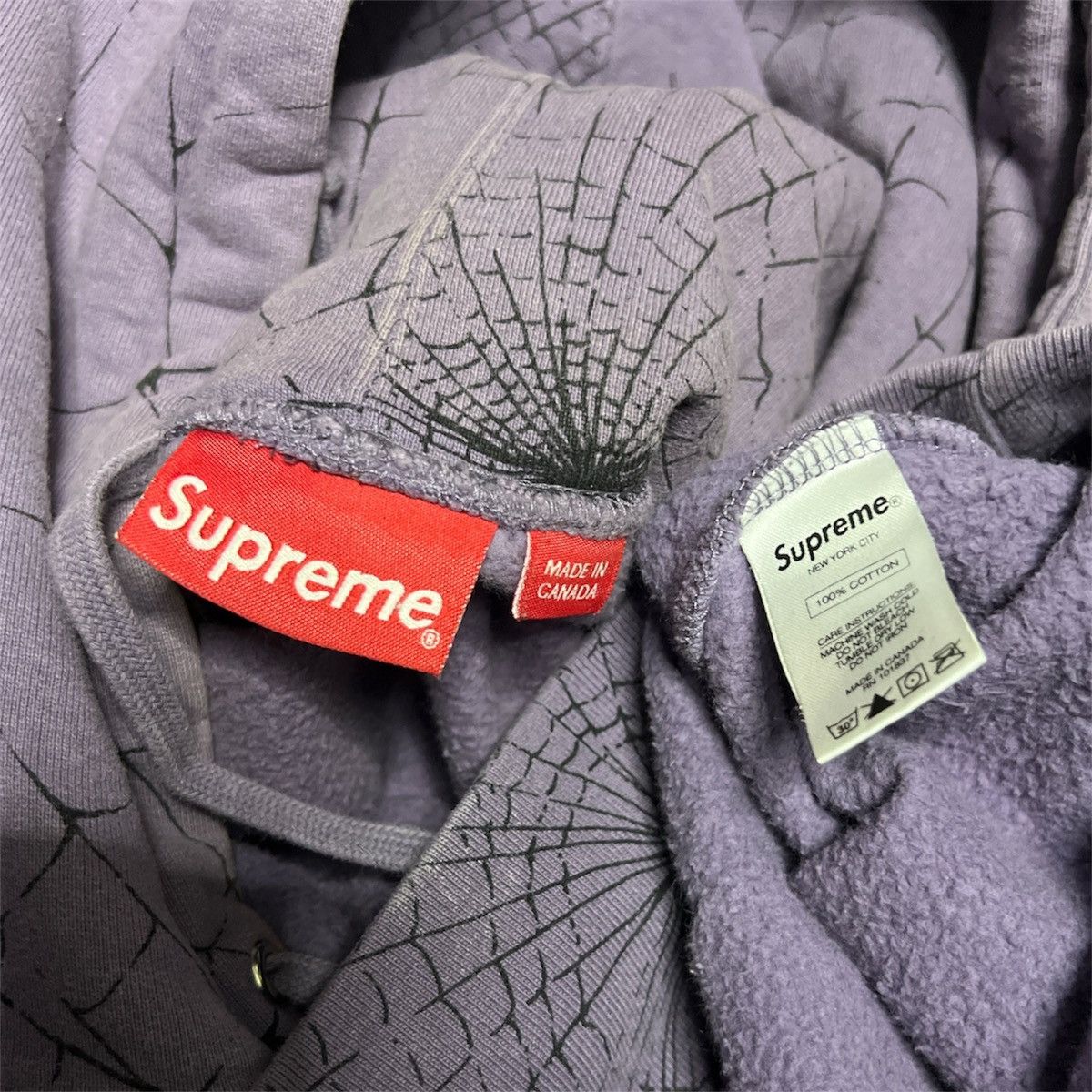 Supreme Supreme F/W 2016 spiderweb hooded sweatshirt hoodie large Size US L / EU 52-54 / 3 - 3 Thumbnail