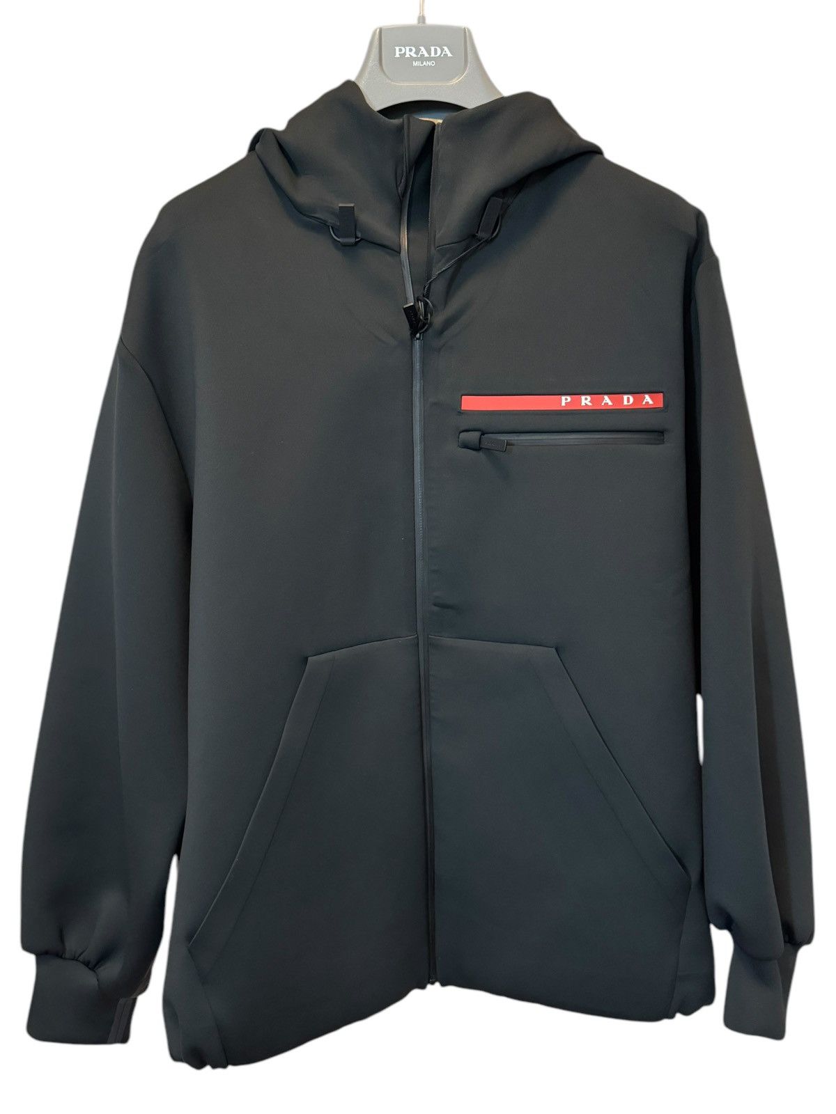 Prada Prada Linea Rossa zip-up hoodie | Grailed Prada Prada Linea Rossa zip-up hoodie | Grailed