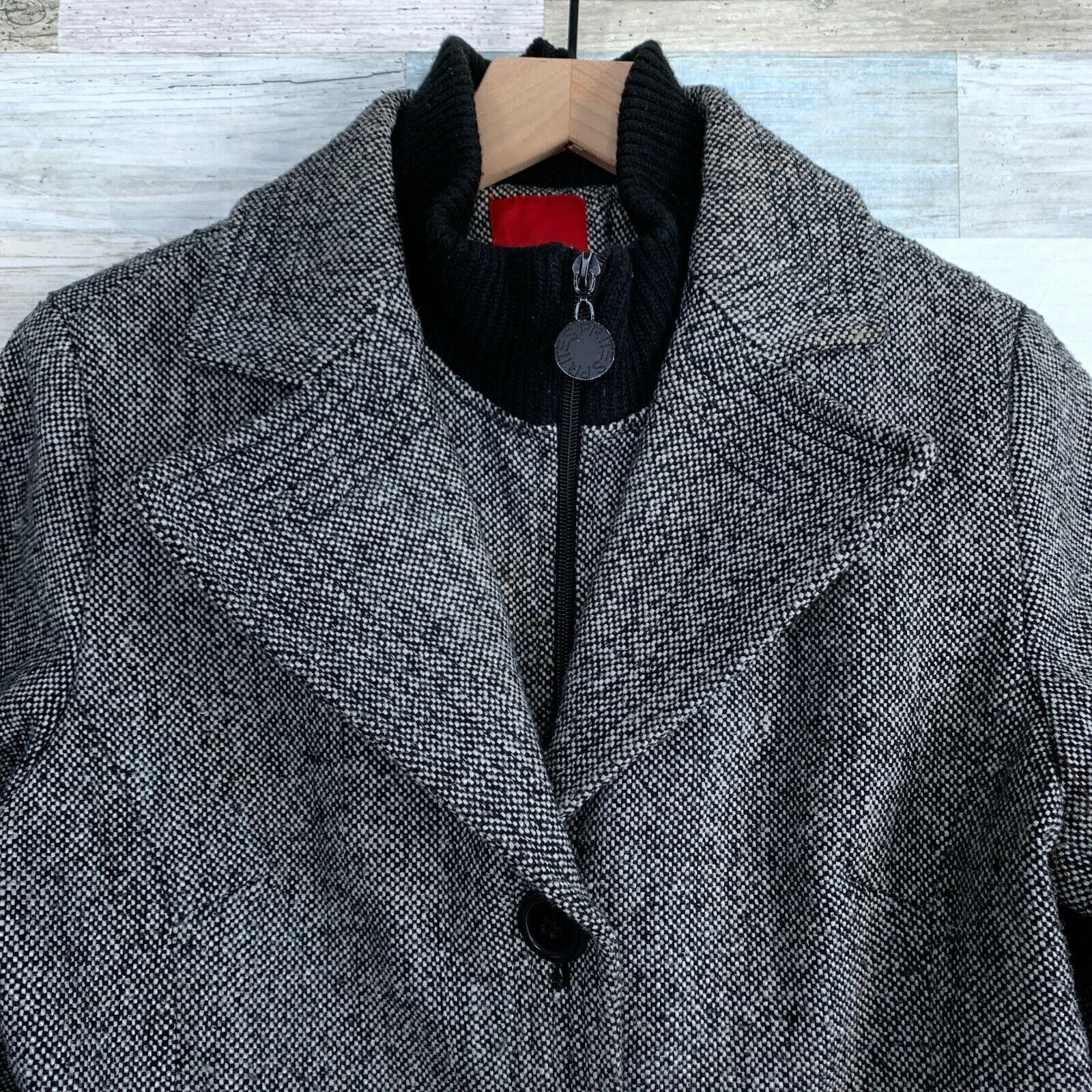 Esprit Esprit Wool Blend Tweed Peacoat Gray Button Zipper Womens M Size M / US 6-8 / IT 42-44 - 2 Thumbnail