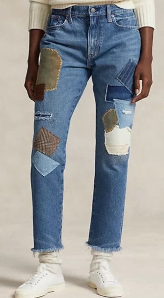 Polo Ralph Lauren Polo Ralph Lauren Patched Fray Hem Ankle Calamigos Wash Size 32" / US 10 / IT 46 - 4 Thumbnail
